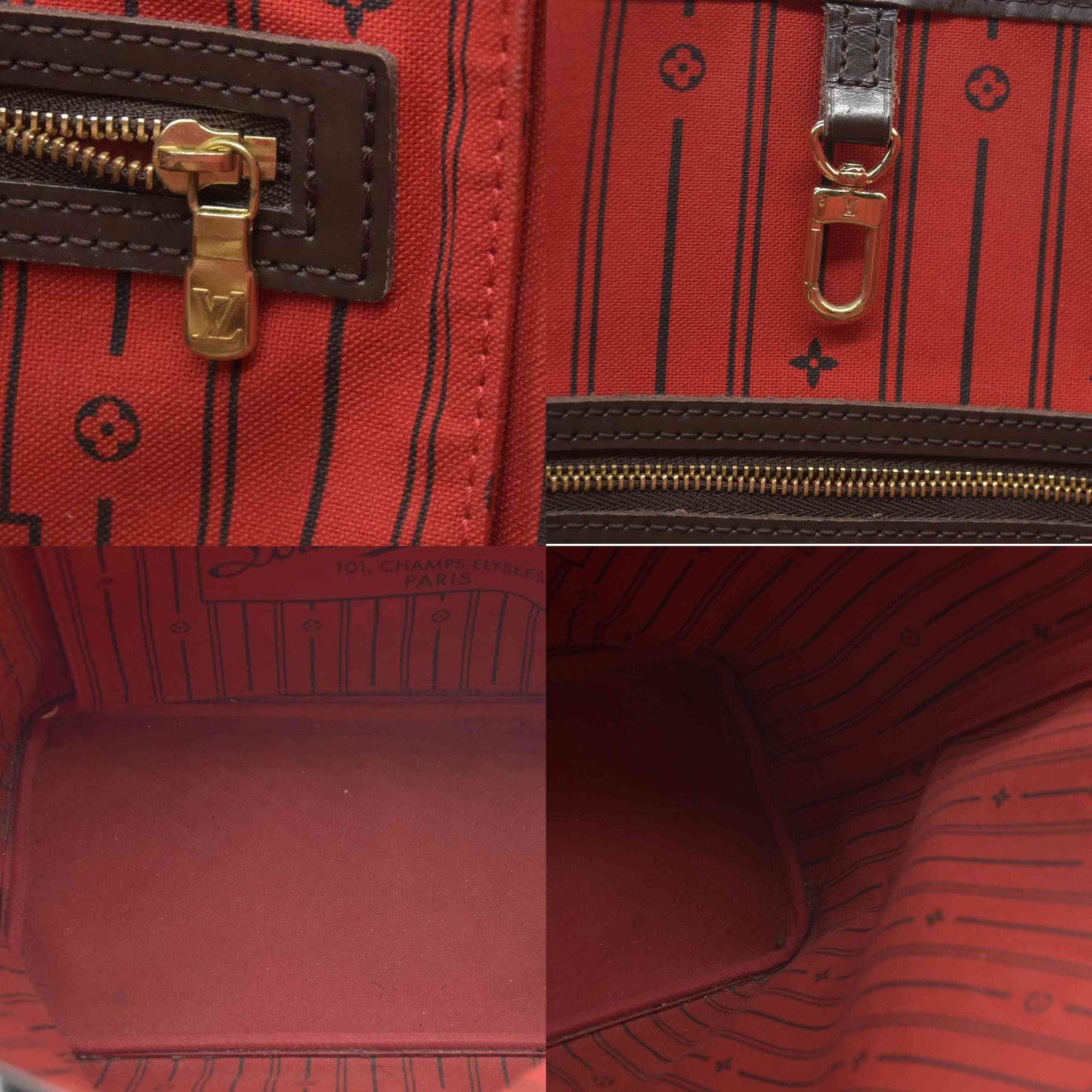 AUCTION $2170 Louis Vuitton  Damier Ebene Neo Neverfull MM SD1039