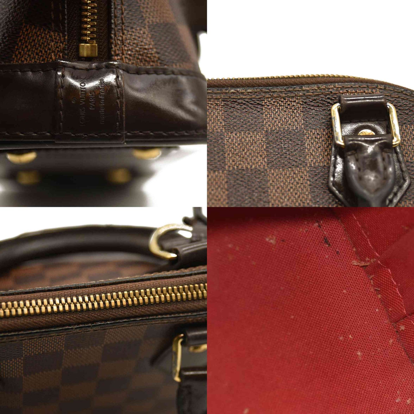 LOUIS VUITTON Damier Ebene Alma BB