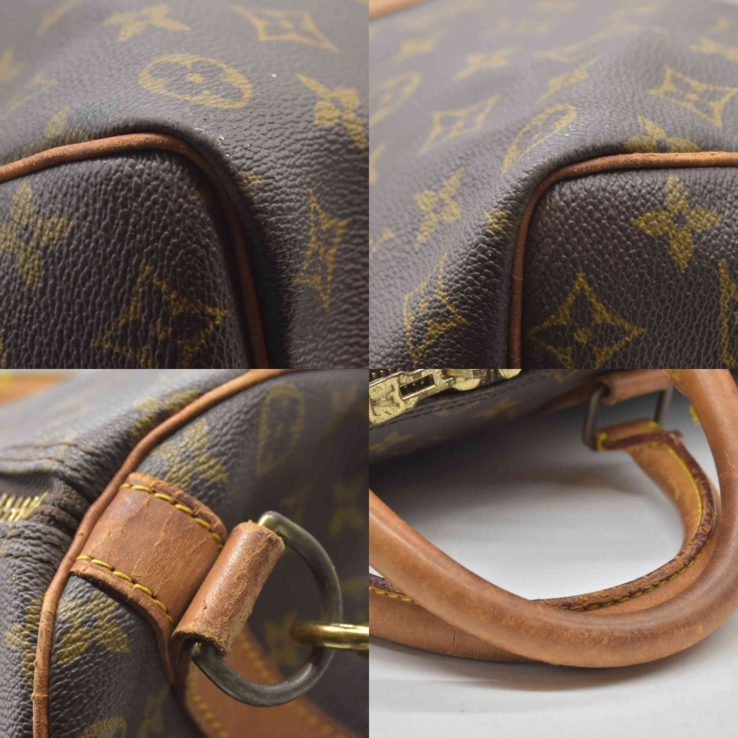 $2630 Louis Vuitton Keepall Bandouliere 50 Brown Monogram VI1920 1990