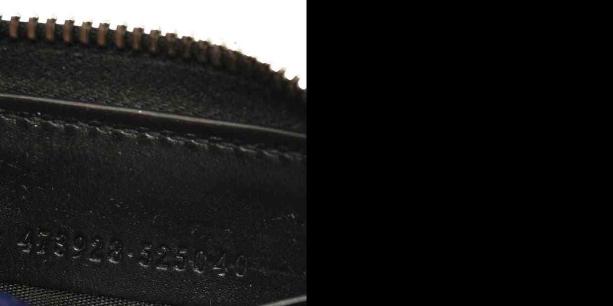 Gucci Black Guccissima Zip Around Wallet