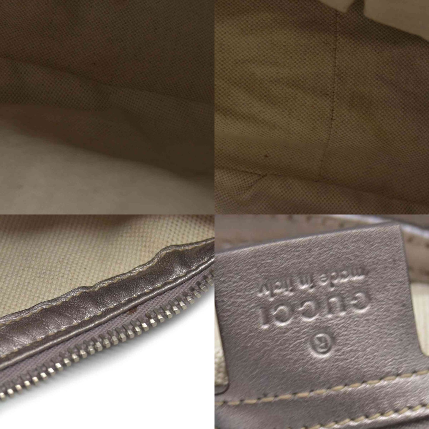 Gucci Metallic Guccissima Medium GG Twins Hobo Mauve