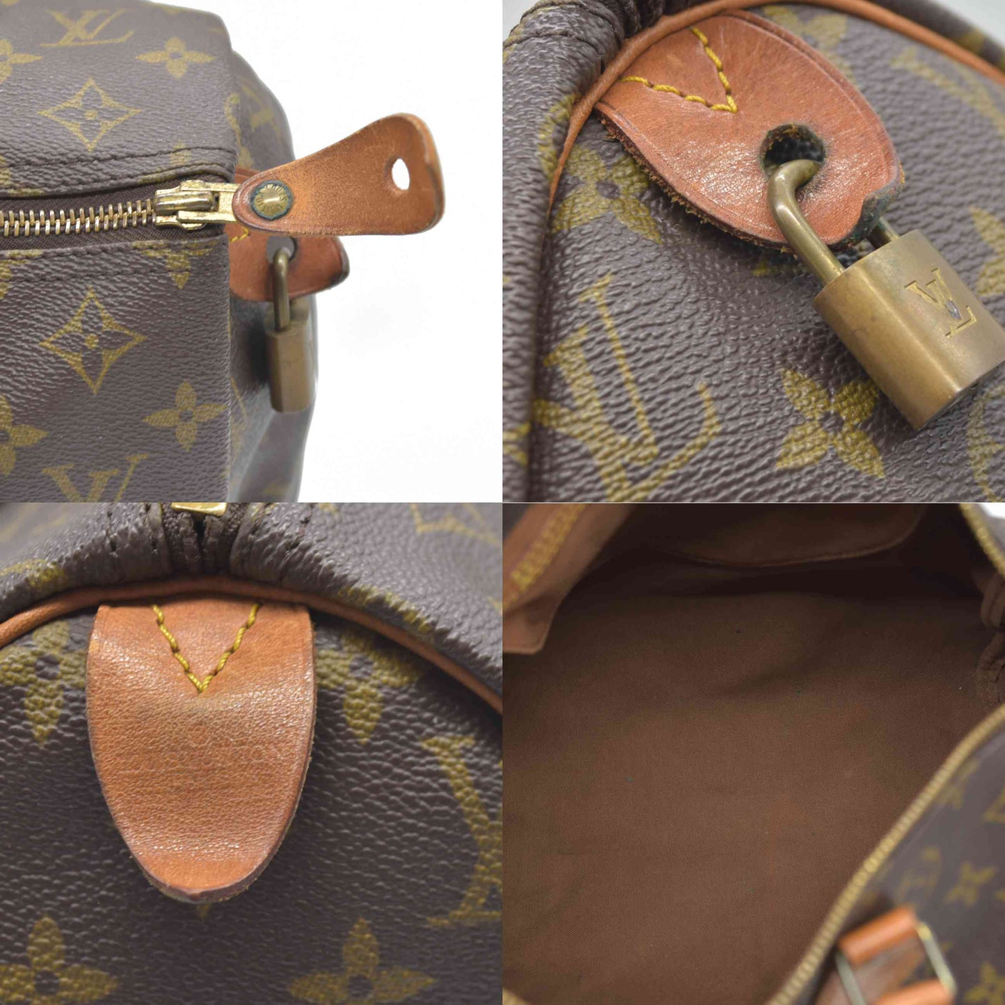 $1660 Louis Vuitton Monogram Speedy 30 VI881 1988