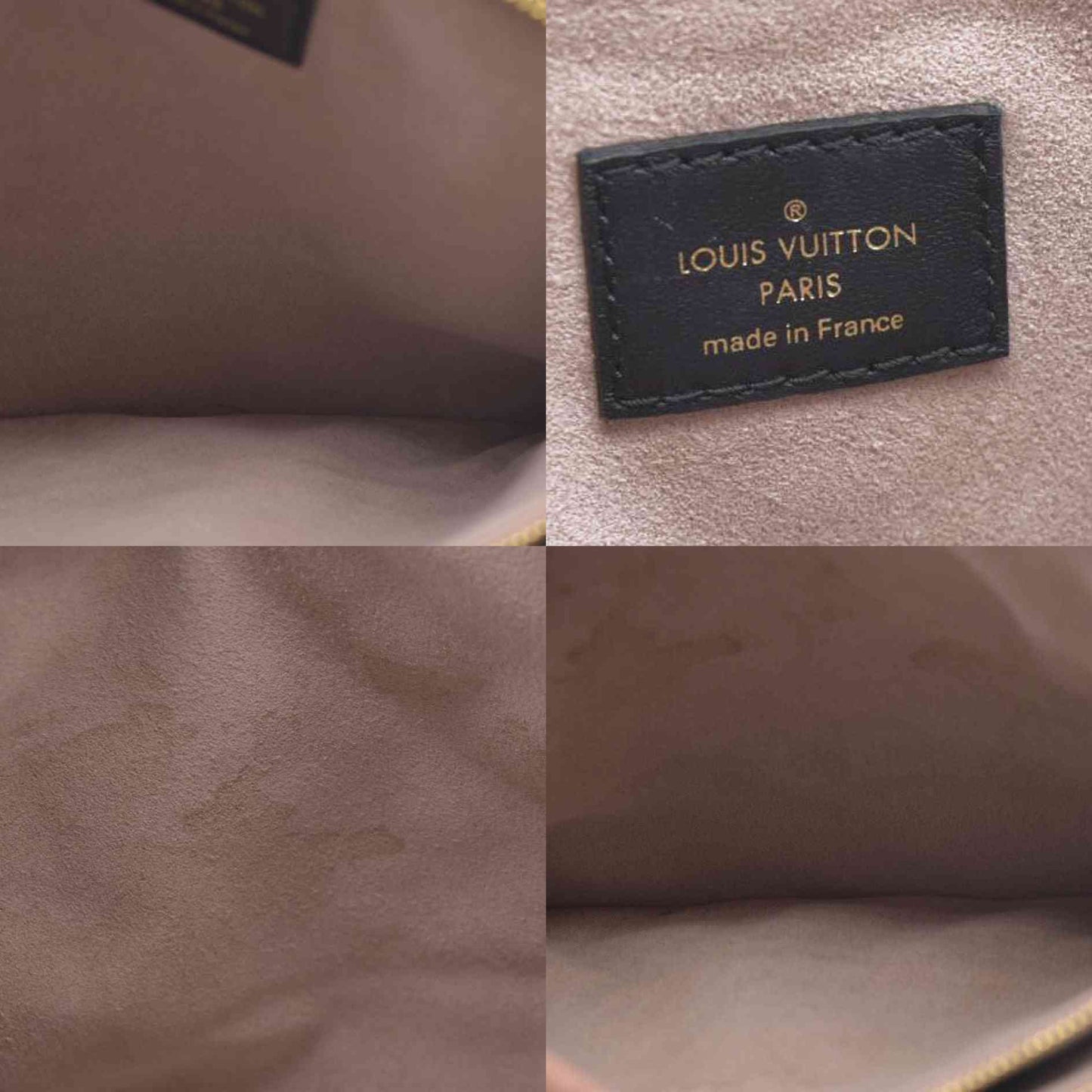 $4950 LOUIS VUITTON  Lambskin Embossed Monogram Coussin PM Black