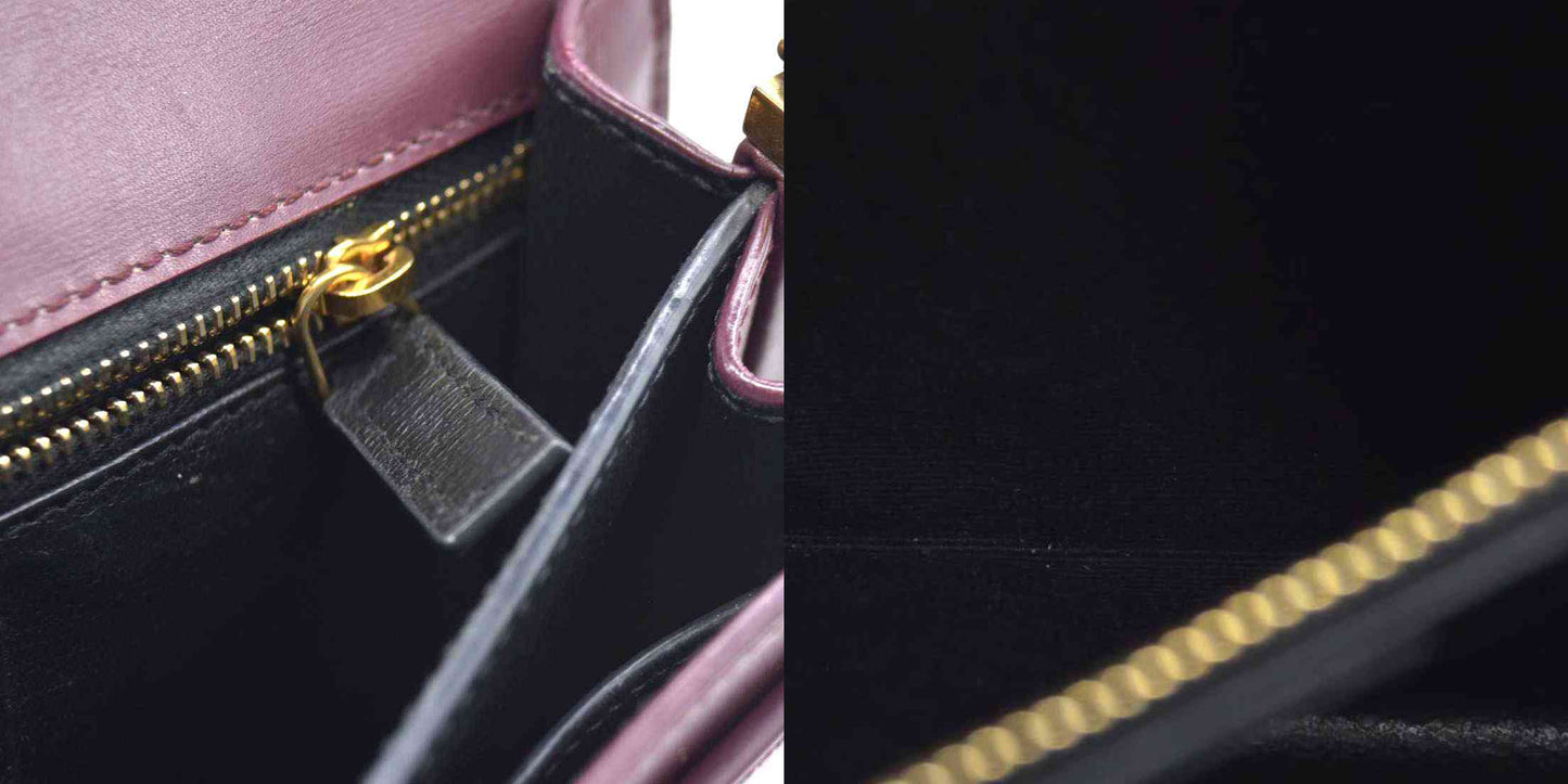 $2550 Saint Laurent Smooth Calfskin Monogram Cassandra Clasp Bag Burgundy