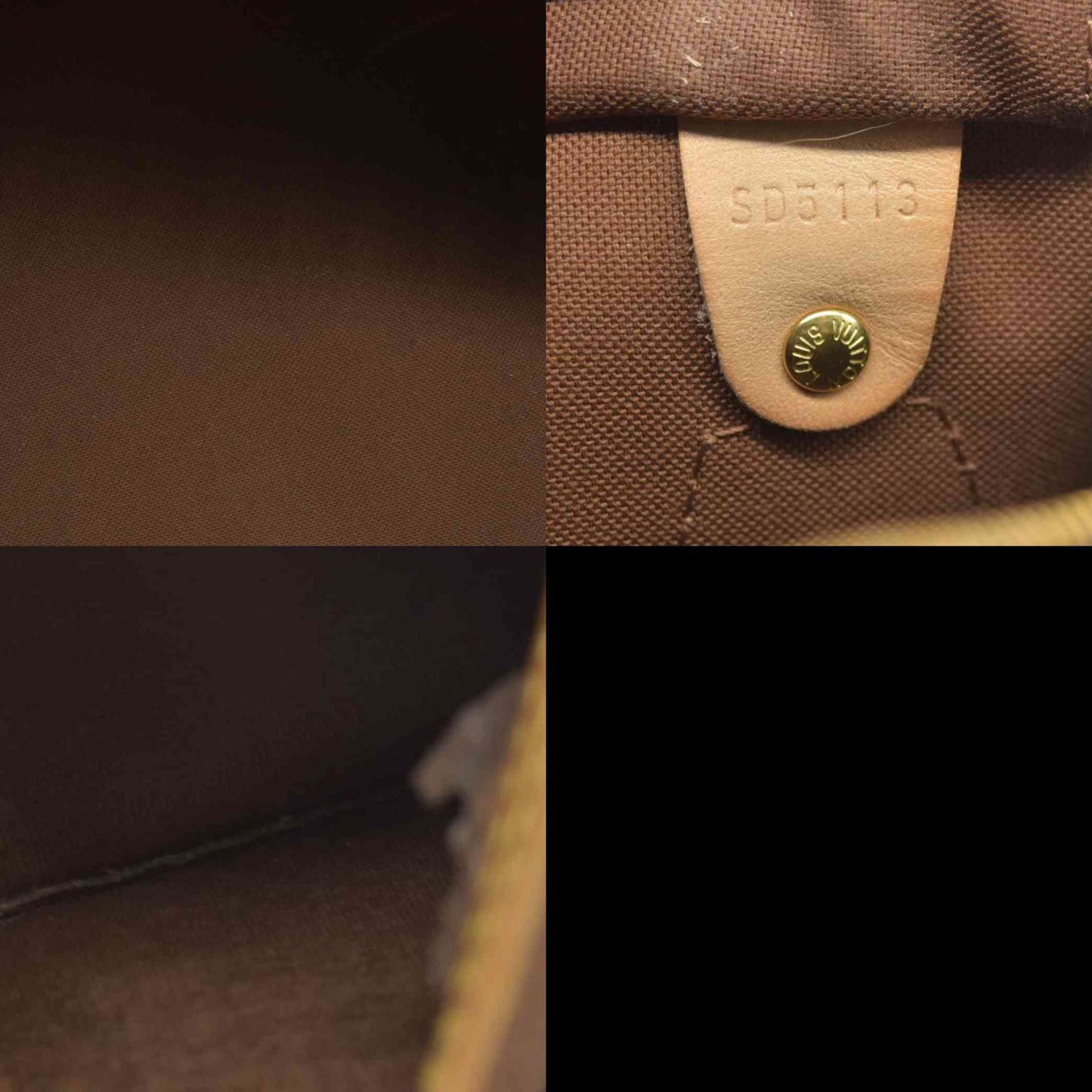 $1730 Louis Vuitton  Monogram Speedy 35 SD5113