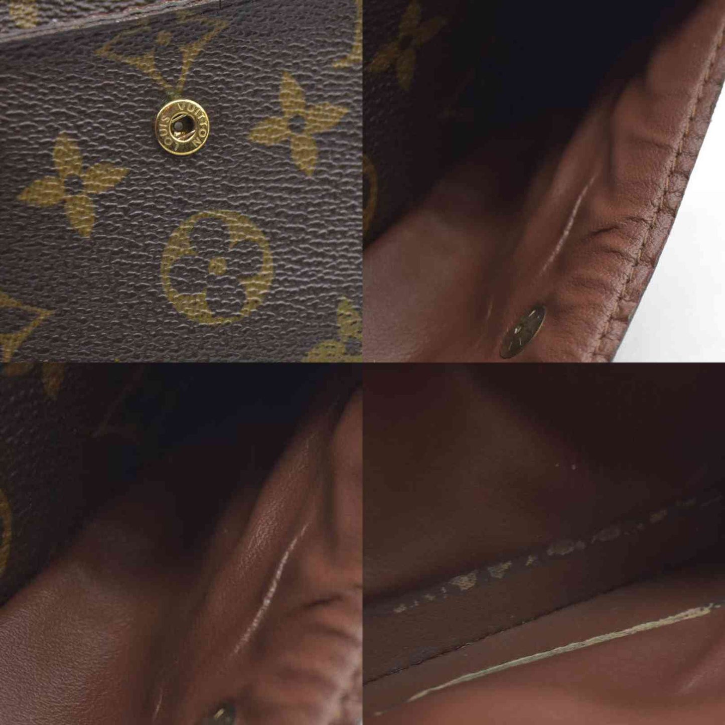 AUCTION $610 LOUIS VUITTON Monogram Alexandra Trifold Wallet CA0097