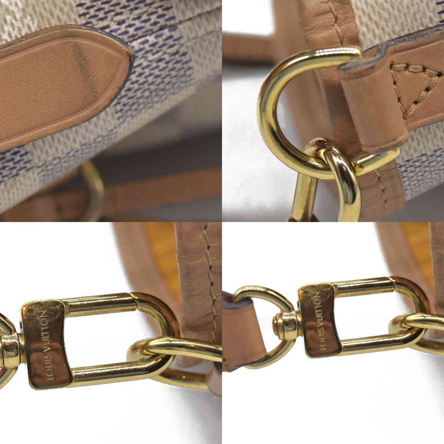 $2500 Louis Vuitton Damier Azur Braided Neverfull MM