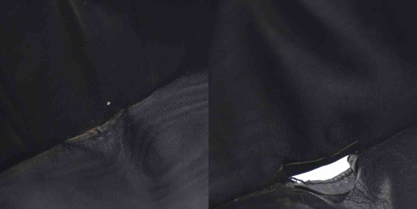 GUCCI GG Logo Canvas Leather Bifold Wallet Black