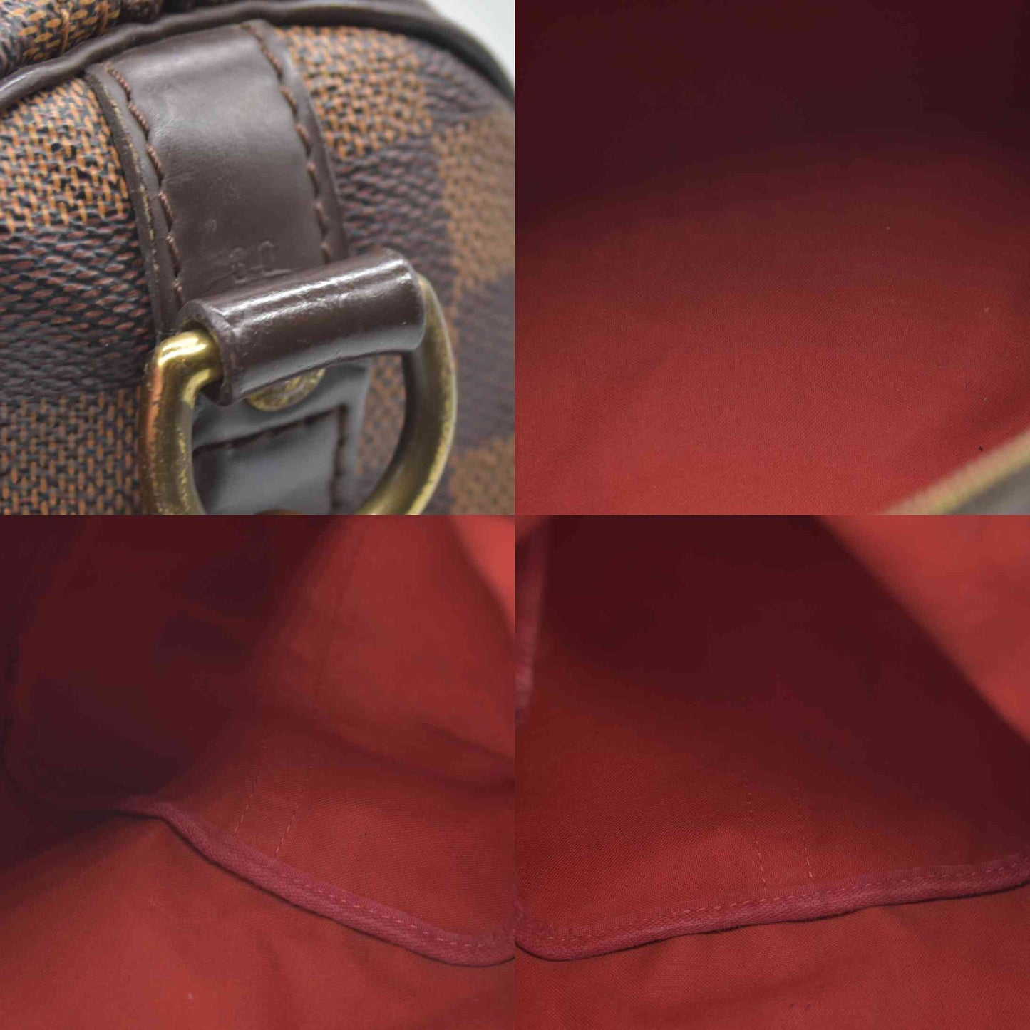 $1980 Louis Vuitton  Damier Ebene Speedy Bandouliere 30 2014 MB5114