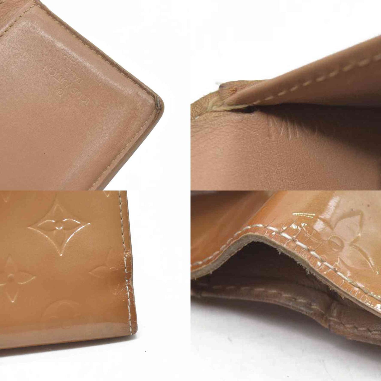 $935 Louis Vuitton Monogram Vernis Kisslock French Wallet Wallet MI0096