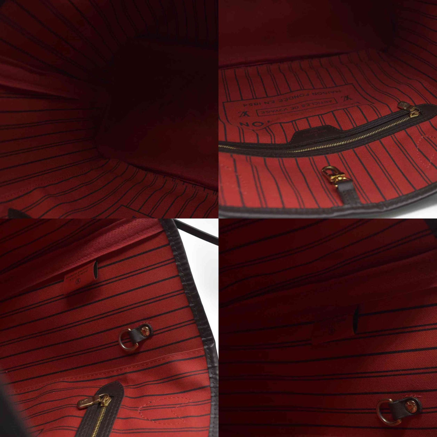 $2170 Louis Vuitton Damier Ebene Neverfull MM SD4192