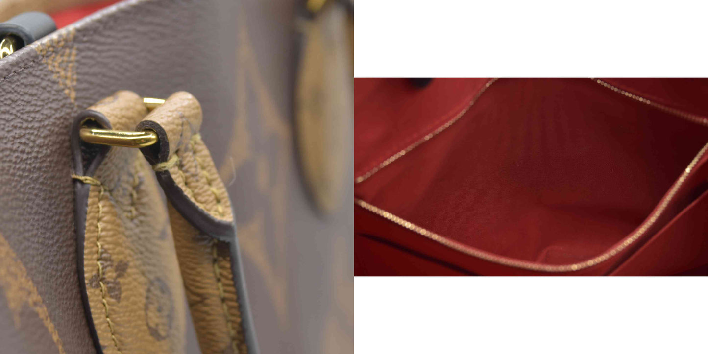 $3450 Louis Vuitton Reverse Monogram Giant Onthego GM