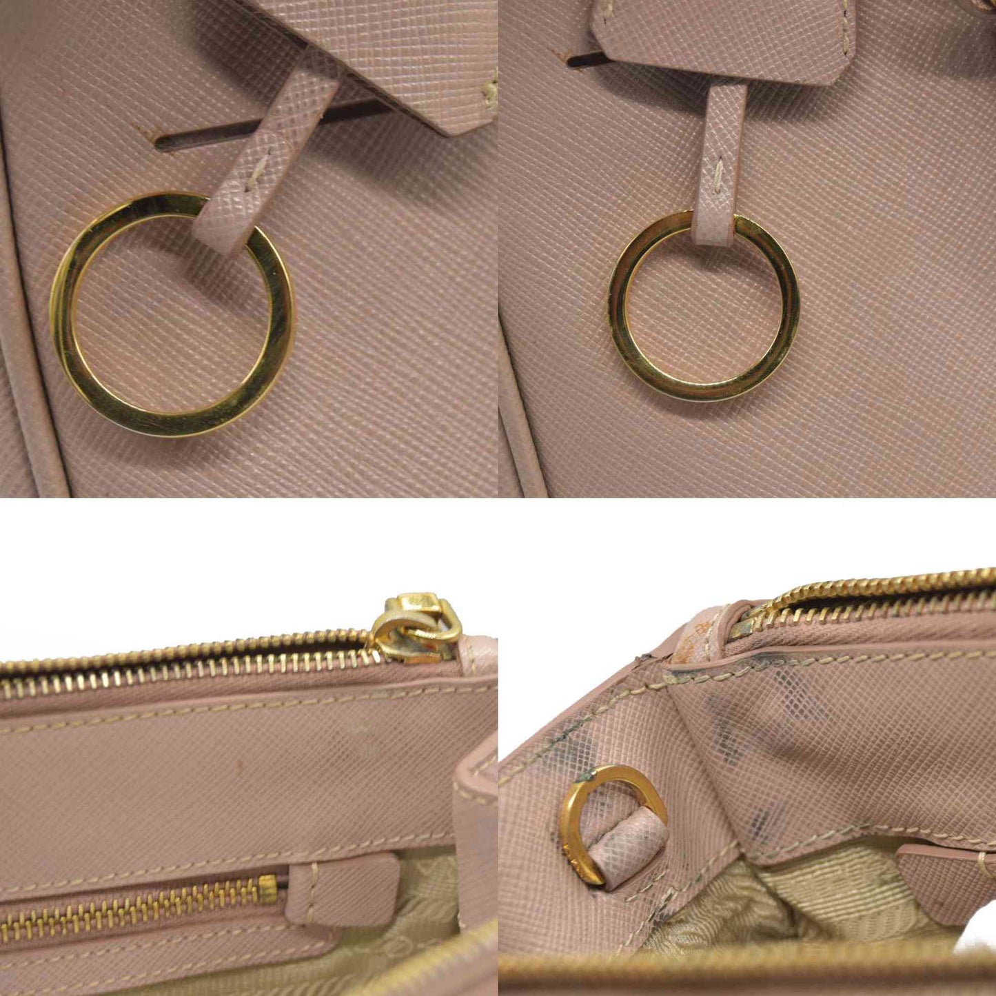 $4500  Prada  Saffiano Medium Galleria Double Zip Tote Cammeo