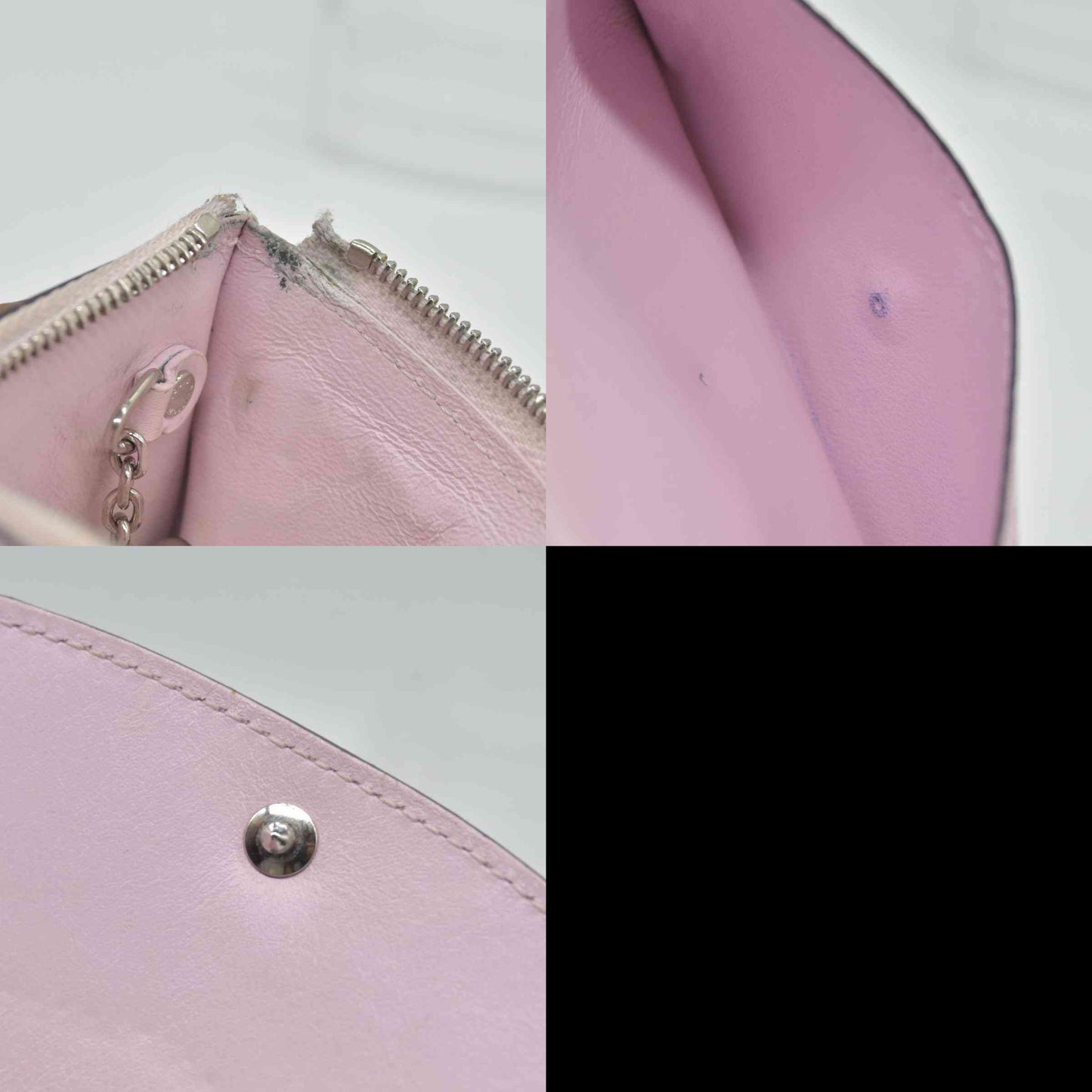 $815 Louis Vuitton Mahina Recto Verso Card Holder Magnolia