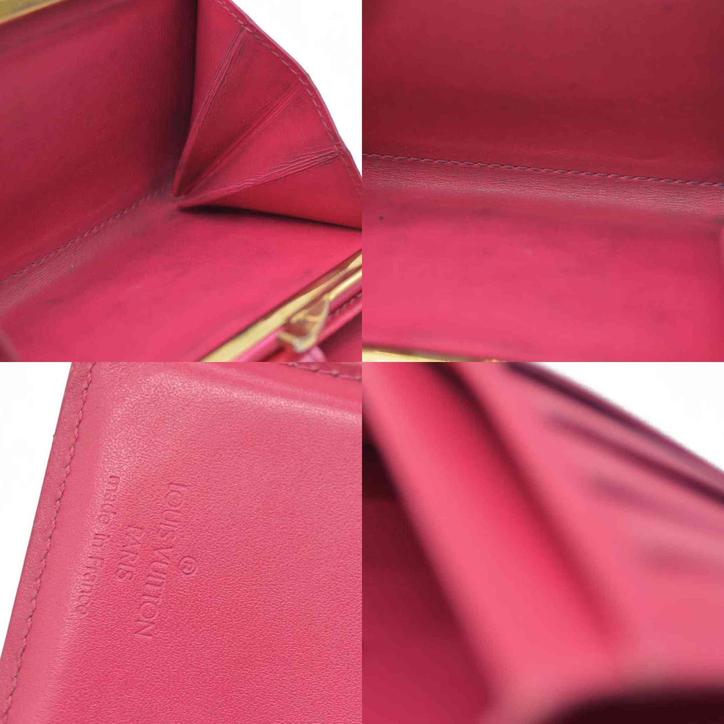 AUCTION $935 Louis Vuitton LV Monogram Vernis Patent Leather French Purse