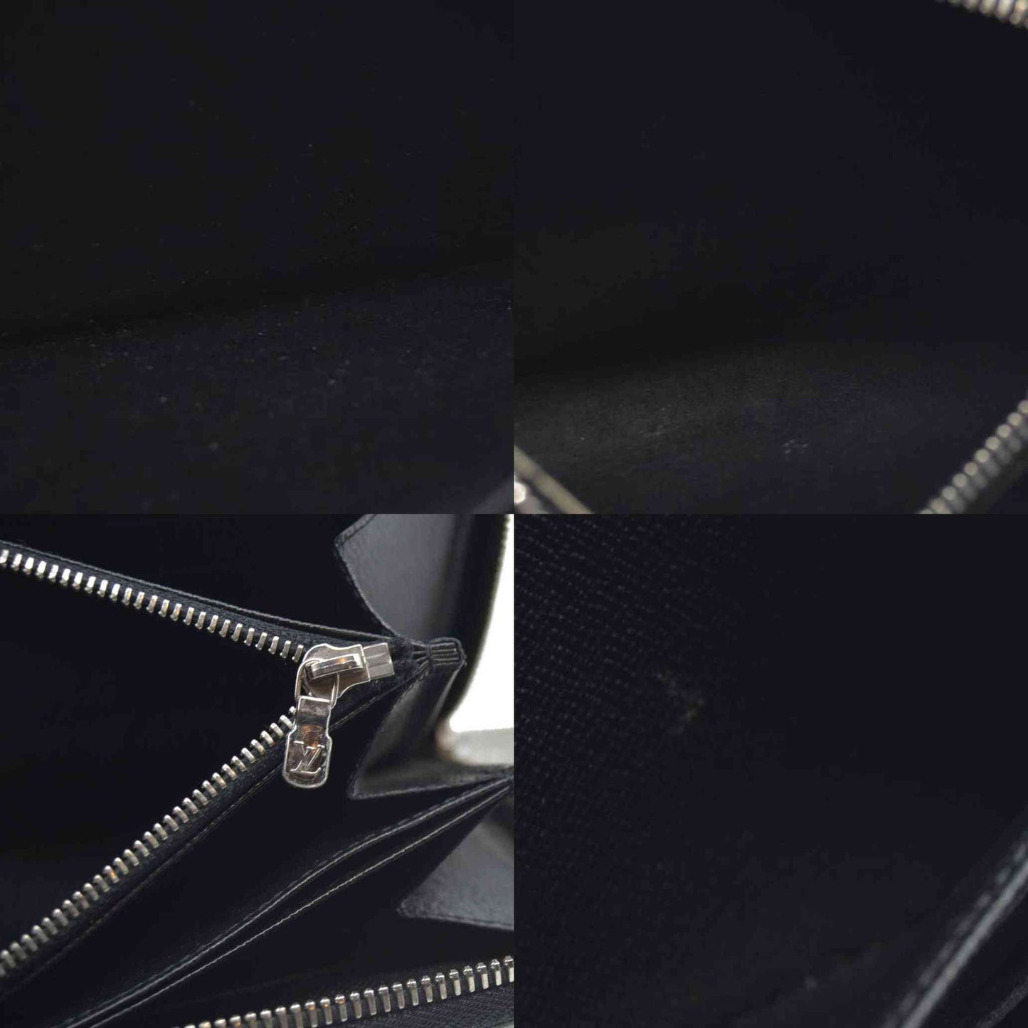 $1100 Louis Vuitton  Epi Electric Zippy Wallet Black