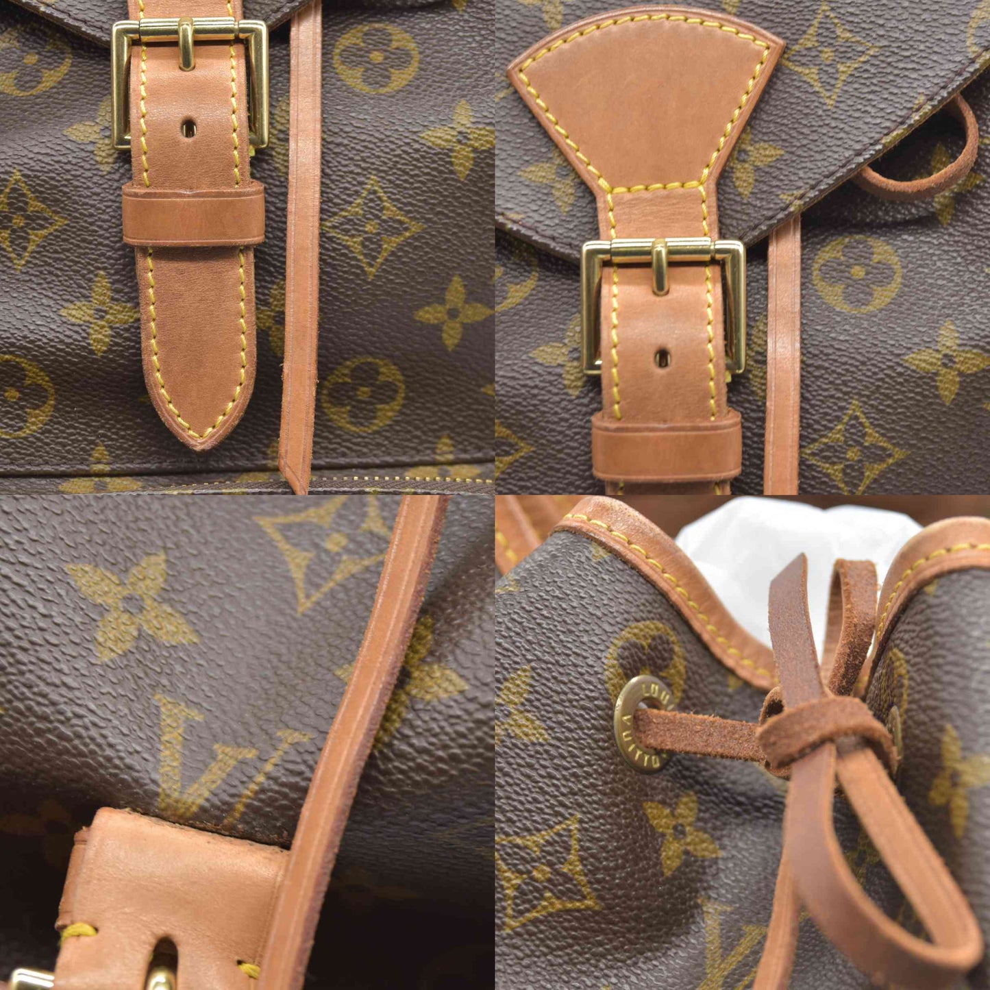 $3100 CONSIGNMENT Louis Vuitton Monogram Montsouris GM Backpack SP0959 1999