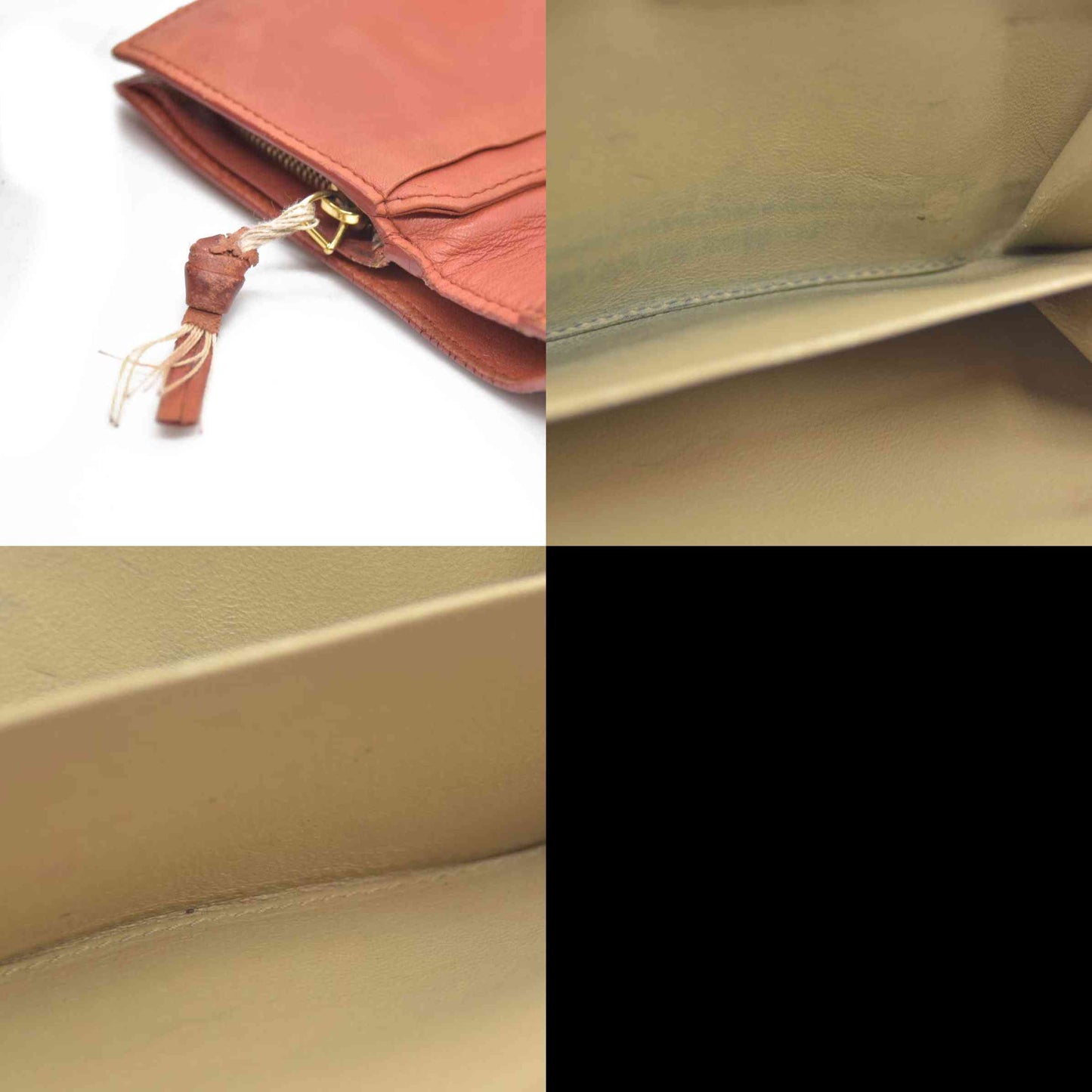 AUCTION $550 Bottega Veneta Intrecciato Lambskin Bifold Wallet Brown