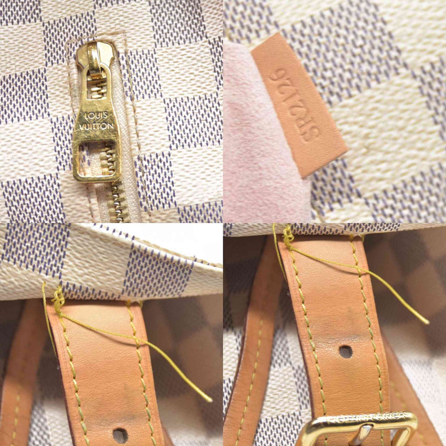 $2120 Louis Vuitton  Damier Azur Sperone Backpack 2016