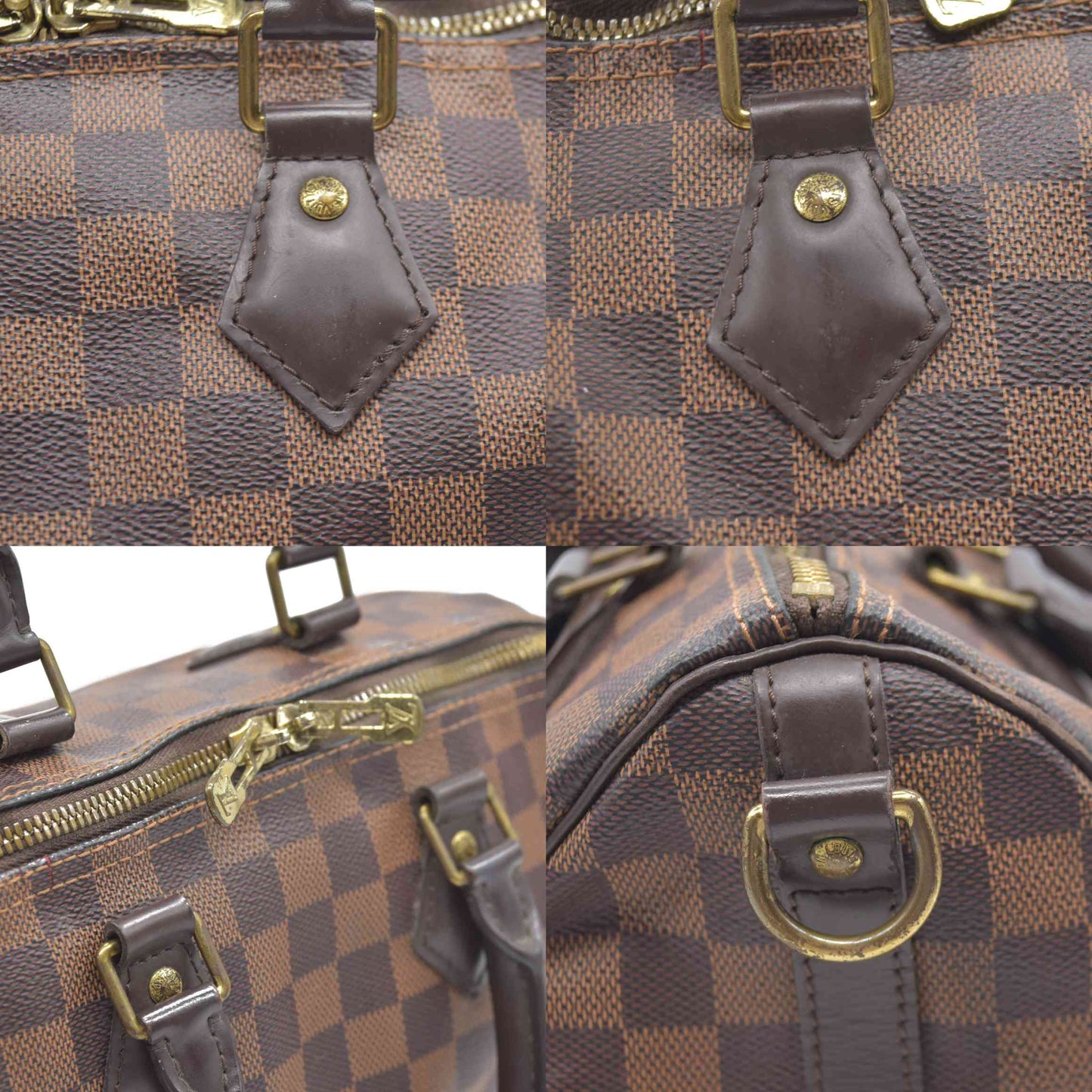 $1940 Louis Vuitton Damier Ebene Speedy Bandouliere 25 MB4127