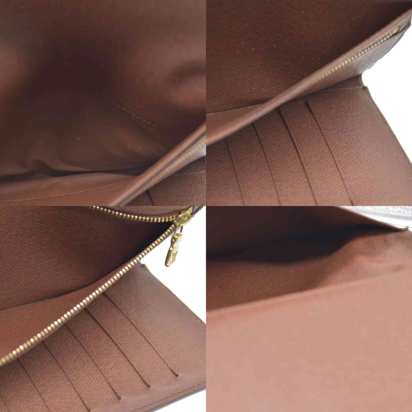 Louis Vuitton Monogram Pochette Passeport Trifold Wallet Brown CA0065