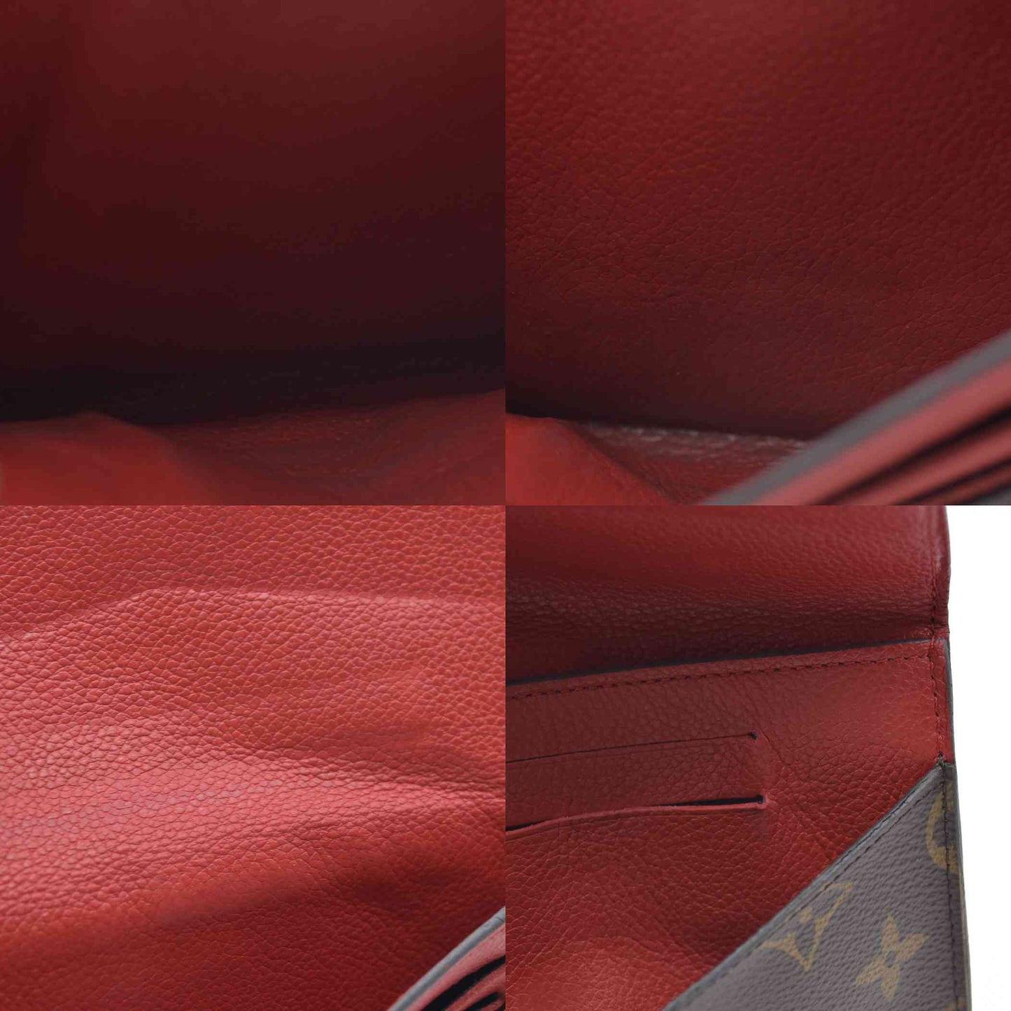 AUCTION $1060 Louis Vuitton Monogram Porte Feuille Pallas Compact Bifold Wallet Brown CA0126