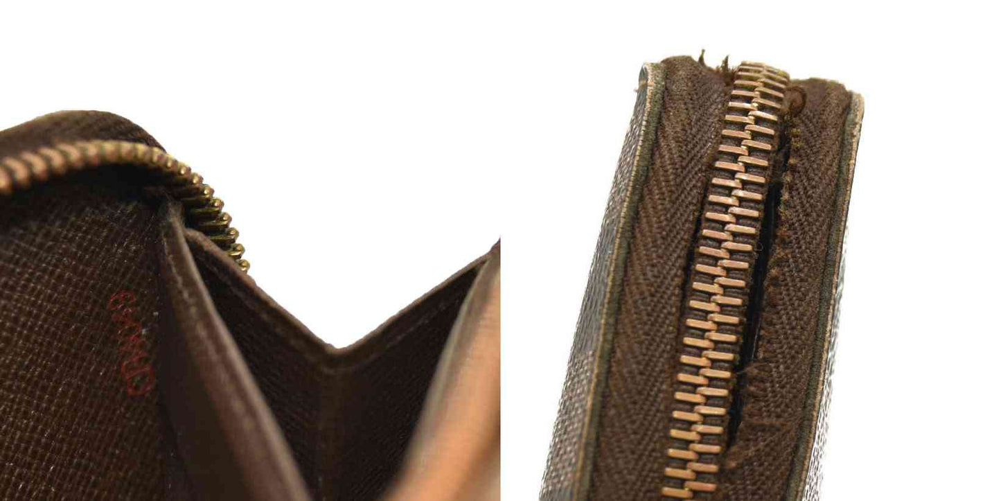 Louis Vuitton  Damier Ebene Zippy Wallet CA4049