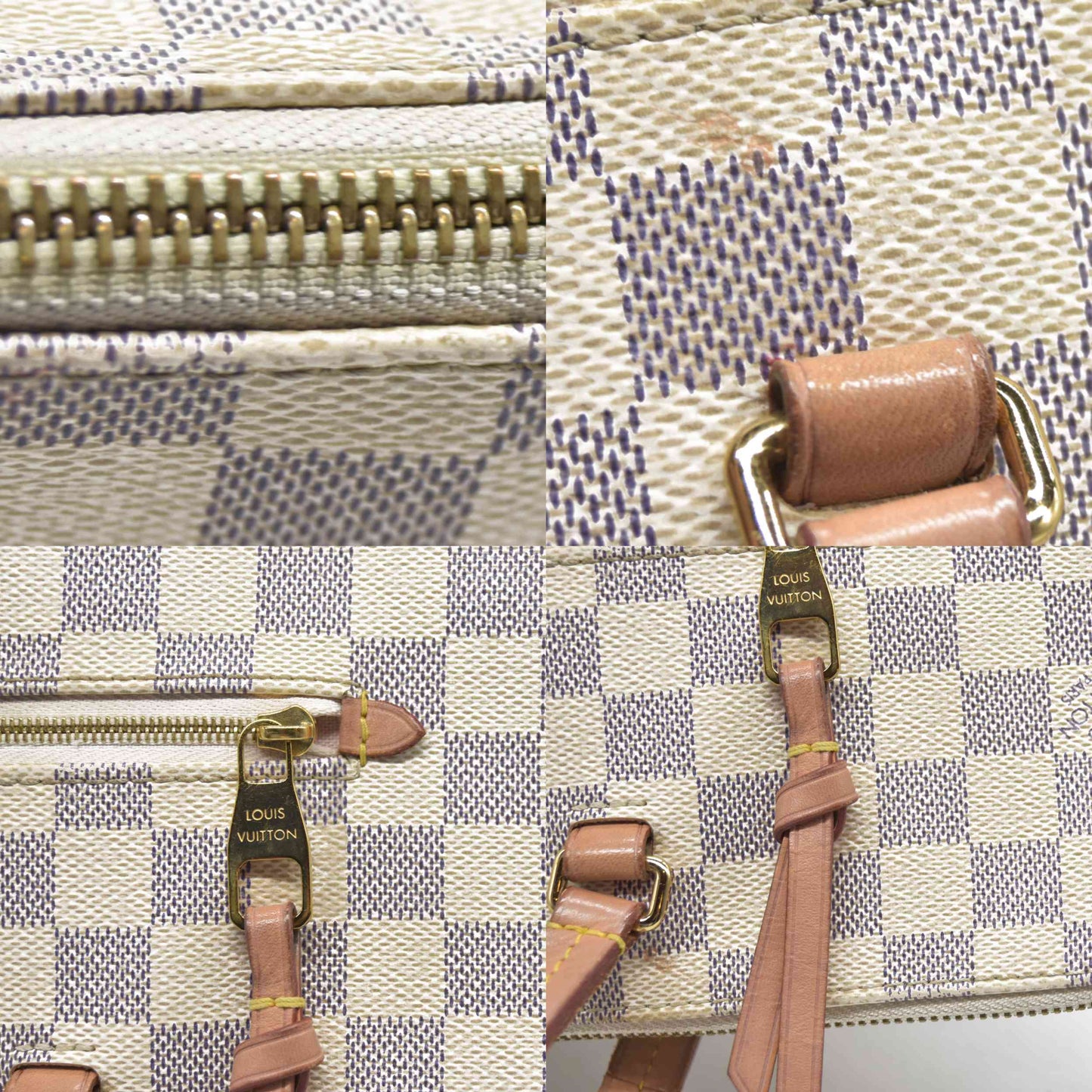 $1620 Louis Vuitton Damier Azur Iena MM FL4189 2019