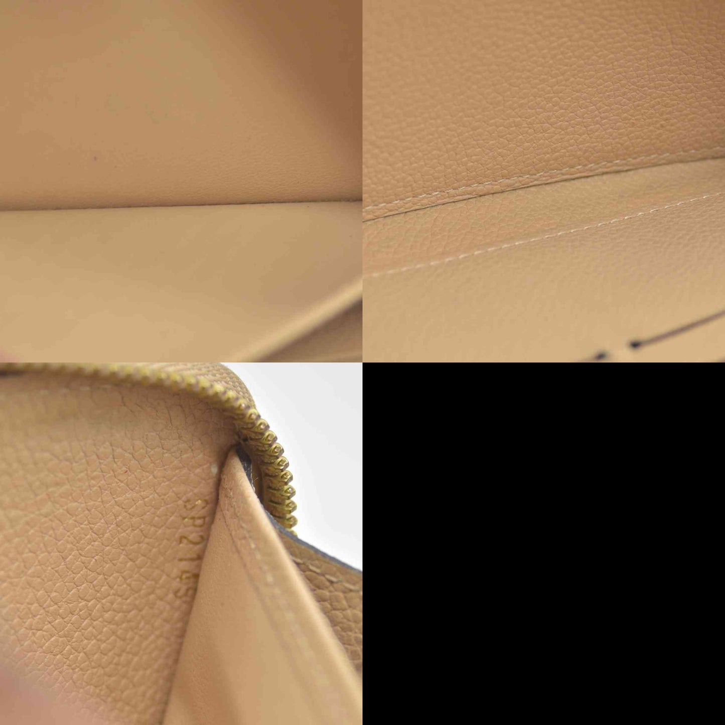 $1170 2015 Louis Vuitton Empreinte Clemence Wallet Dune  CONSIGNMENT SP2145