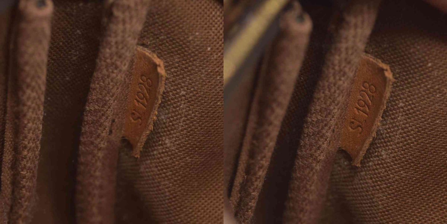 $1290 1998 Louis Vuitton LV Pochette Accessories Brown Monogram SL1918