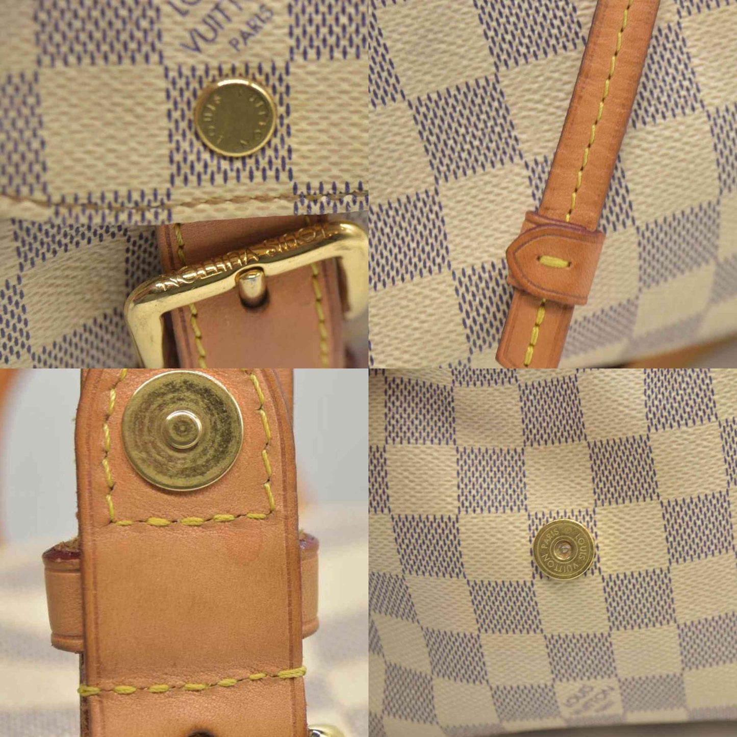 AUCTION $1250 Louis Vuitton  Damier Azur Sperone BB Backpack SR1137 2017