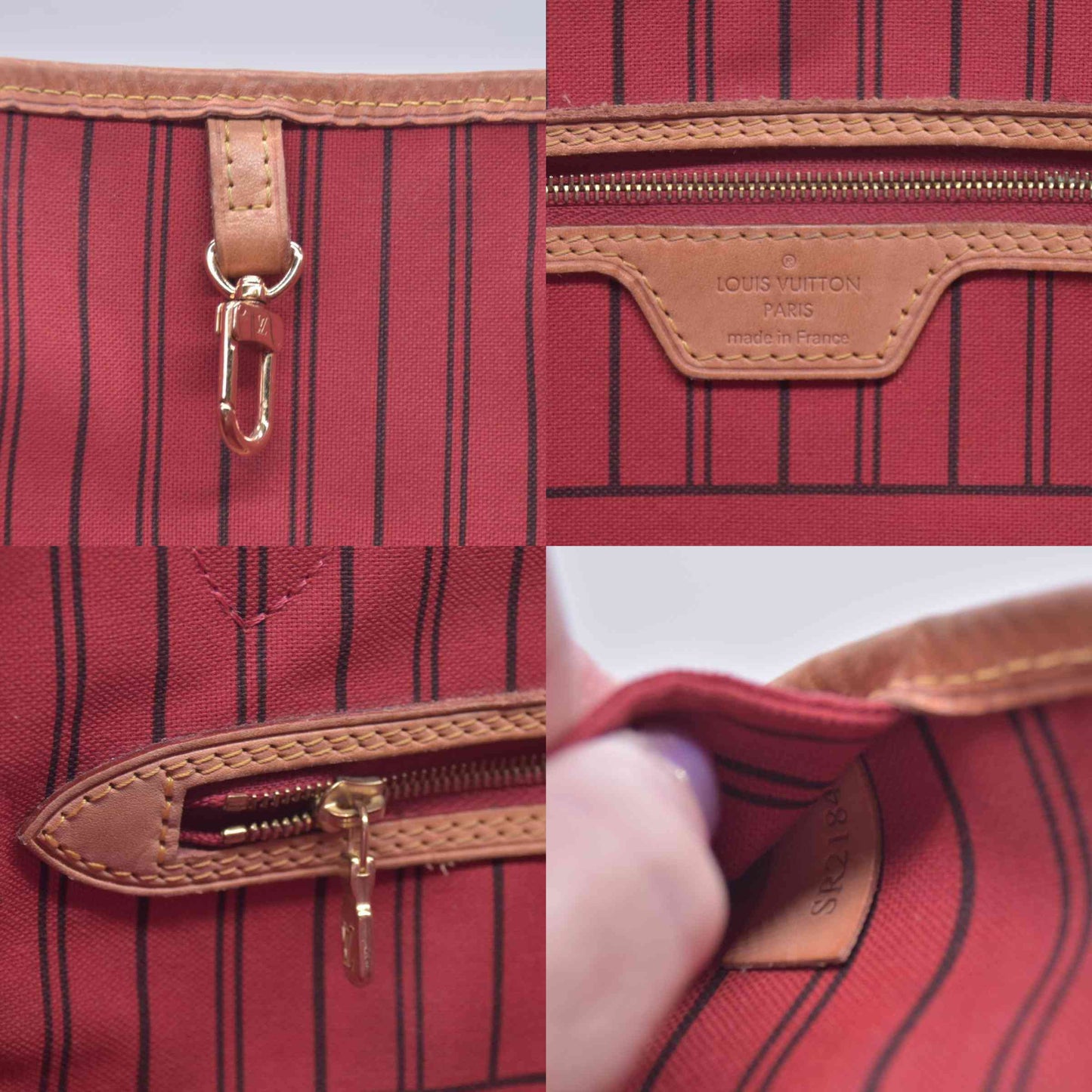 $2240 2014 Louis Vuitton Monogram Neverfull MM with Pouch SR2184