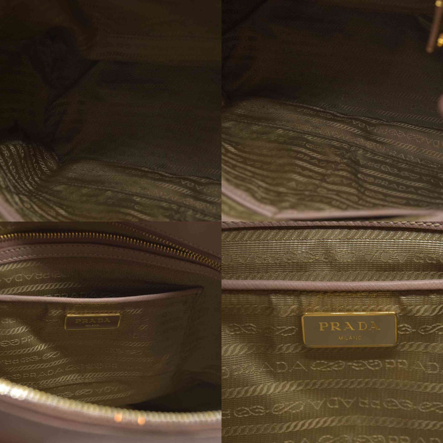 AUCTION $4500  Prada  Saffiano Medium Galleria Double Zip Tote Cammeo