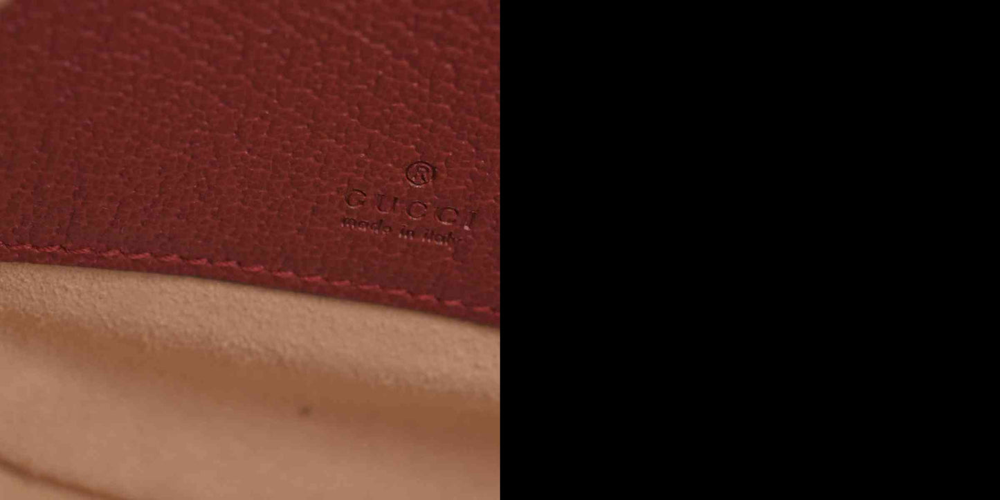 $1690 Gucci GG Supreme Monogram Web Flora Mini Ophidia Round Backpack Red CONSIGNMENT