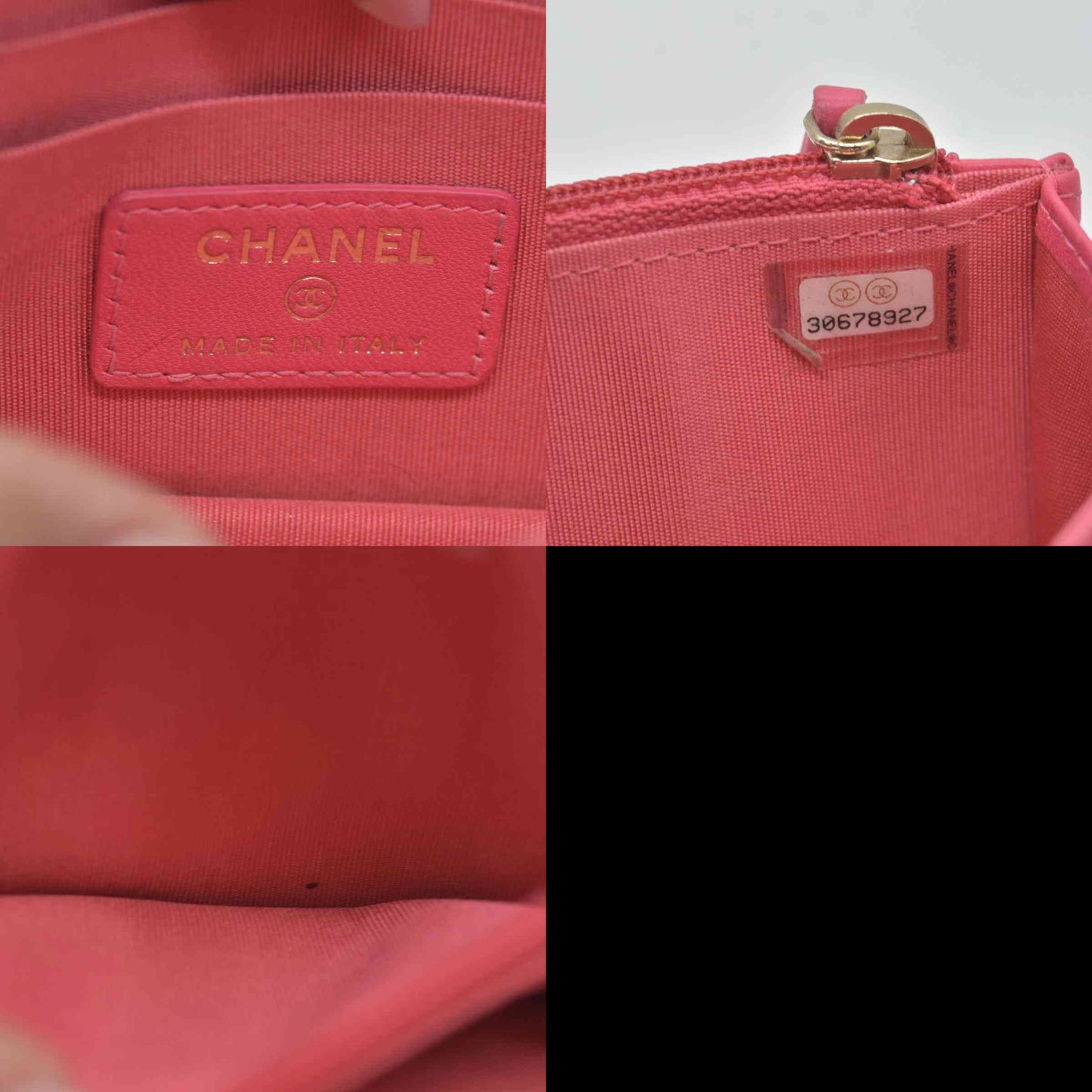 Chanel Lambskin Quilted Mini Trendy CC Wallet On Chain WOC Pink