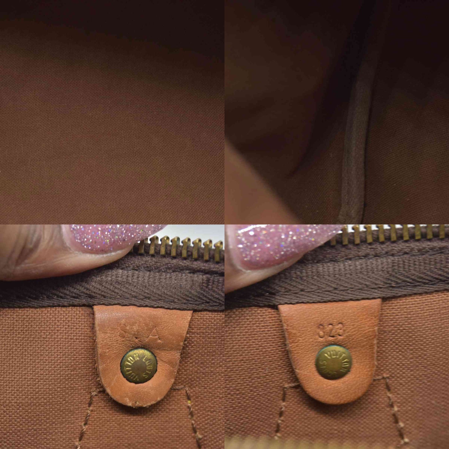 Louis Vuitton Monogram Speedy 30 SA823
