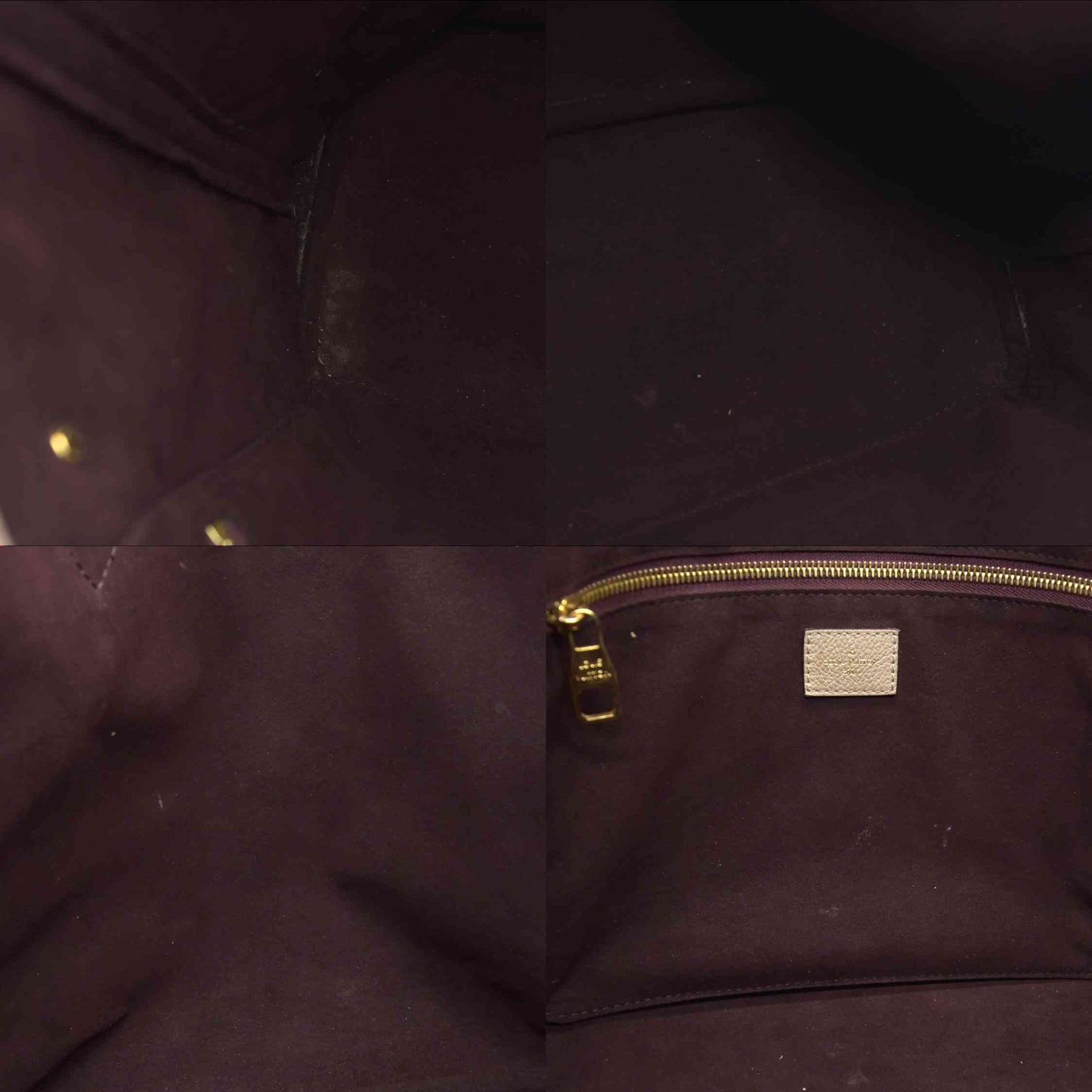 $2940 Louis Vuitton Empreinte Monogram Giant Neverfull MM Tourterelle RFID