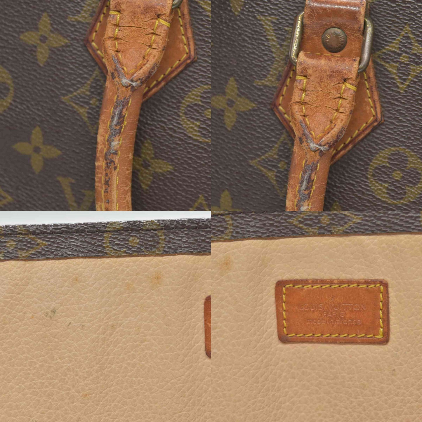 $1340 Louis Vuitton LV Hand Bag Sac Plat Brown Monogram