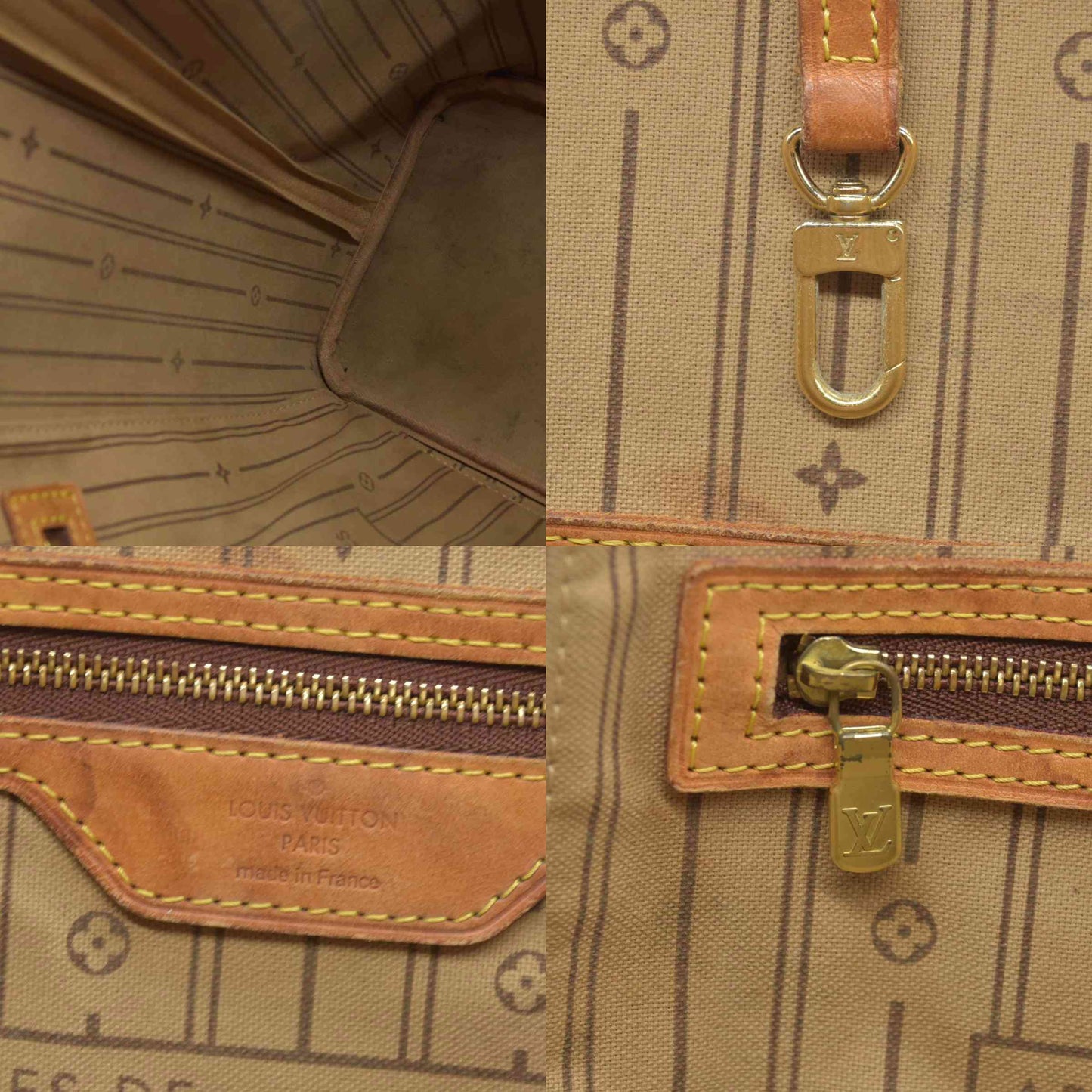 $2170 2011 Louis Vuitton  Monogram Neverfull MM AR1111
