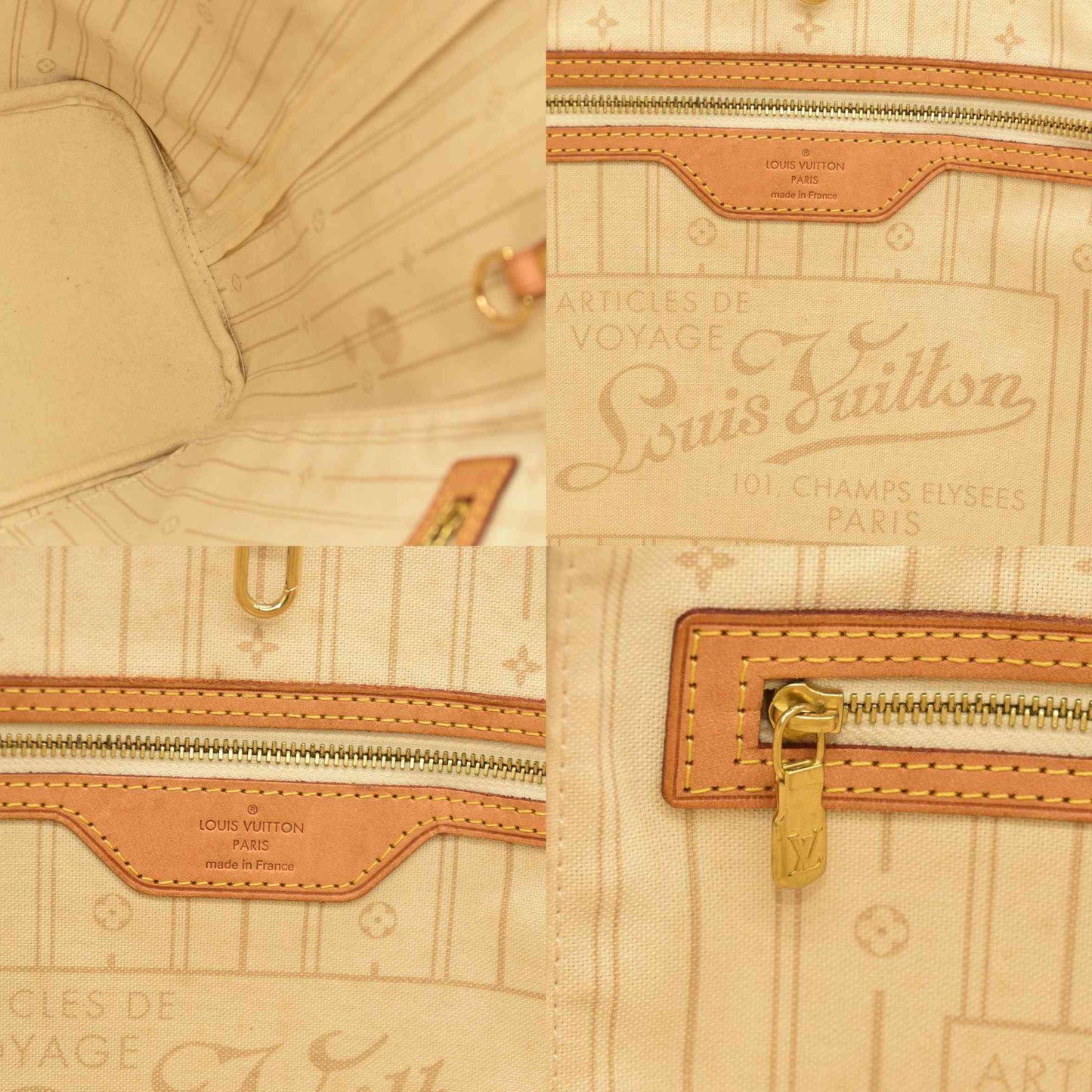 LOUIS VUITTON  Damier Azur Neverfull MM