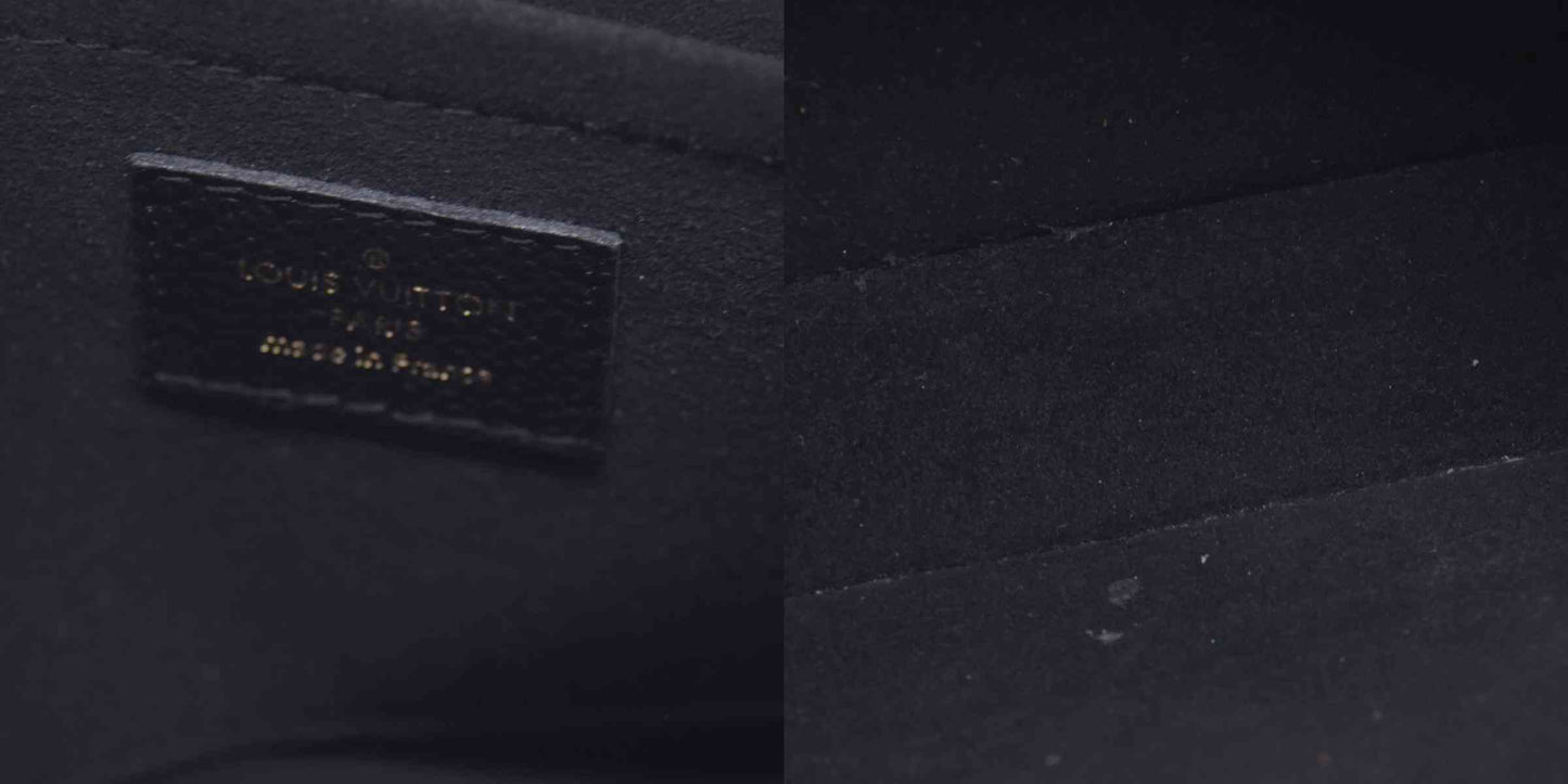 $3200 Louis Vuitton Empreinte Monogram Giant Multi Pochette Accessories Black