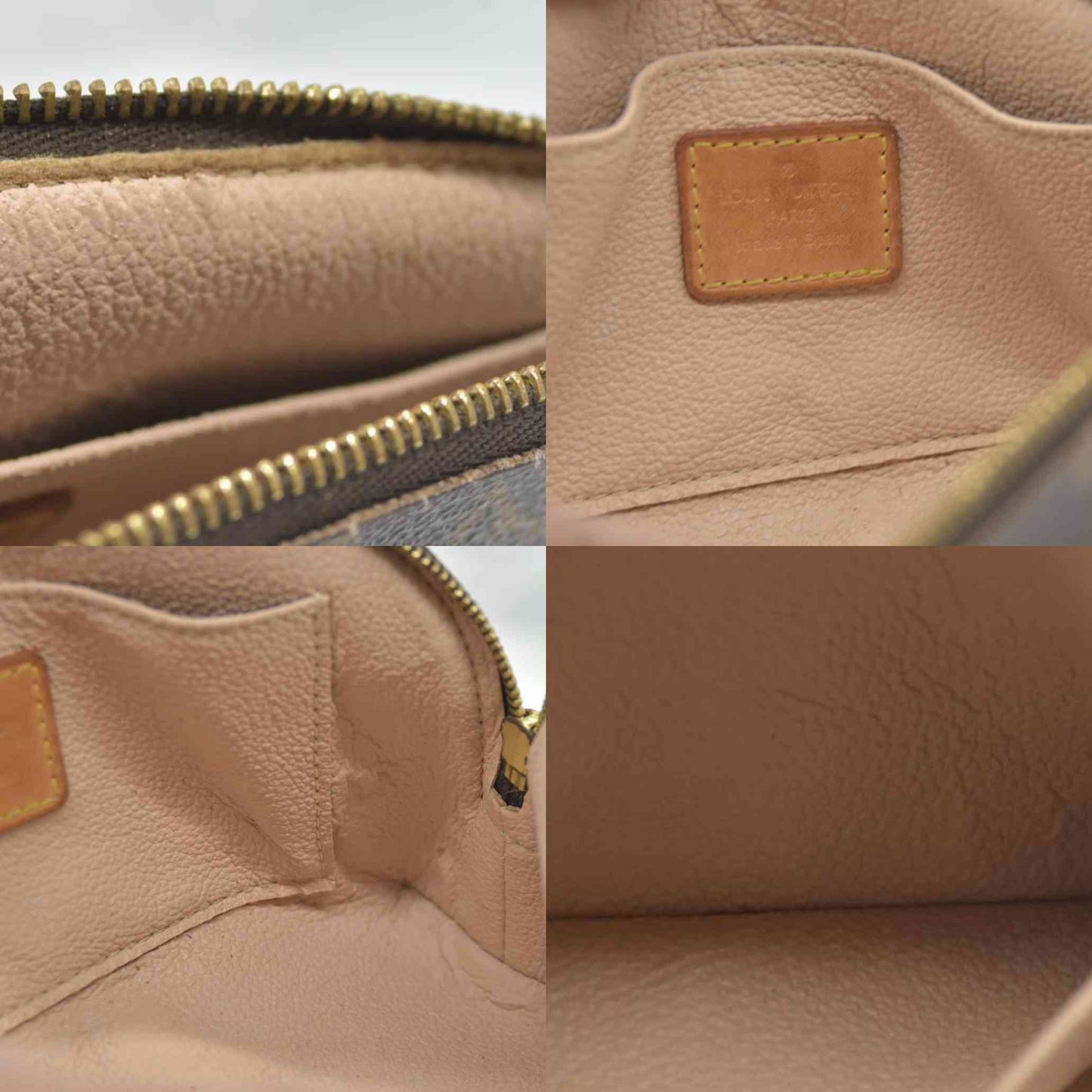 $600 Louis Vuitton Monogram Cosmetic Pouch CA0061 2001 USED