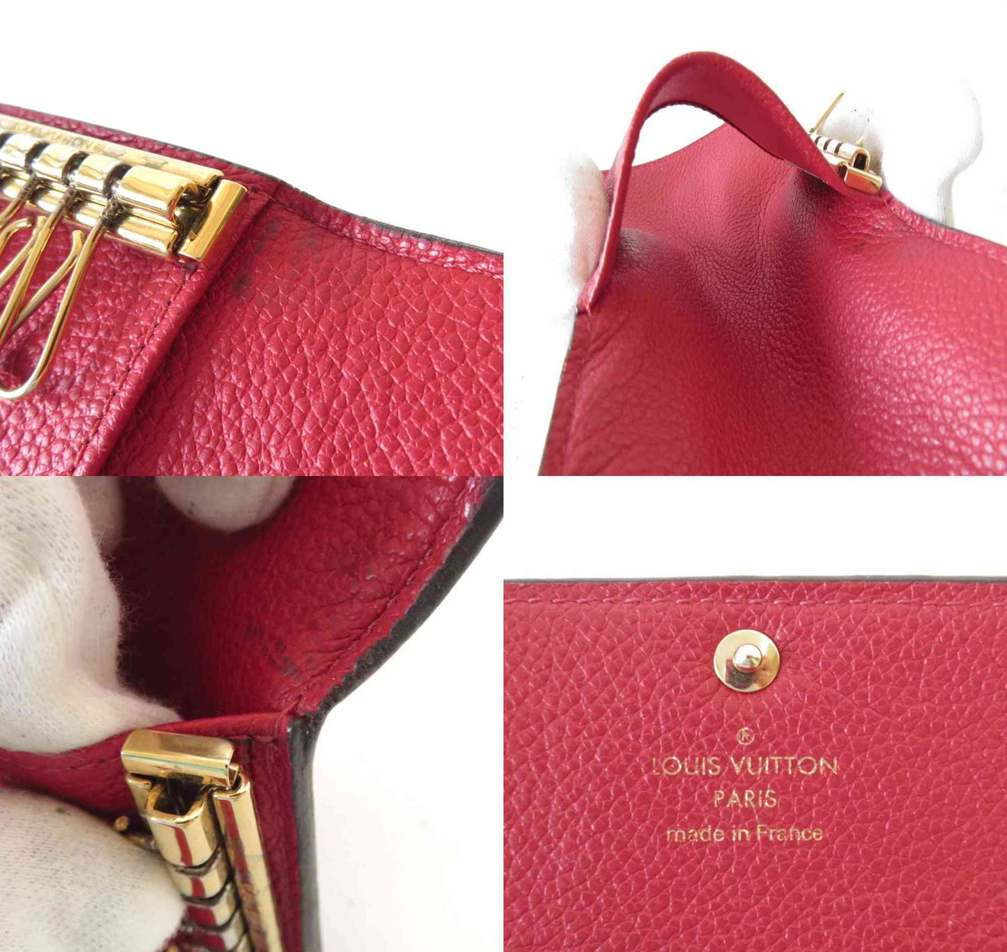 LOUIS VUITTON $450 Monogram Empreinte Leather Multicles 6 Ring Key Case TJ3188