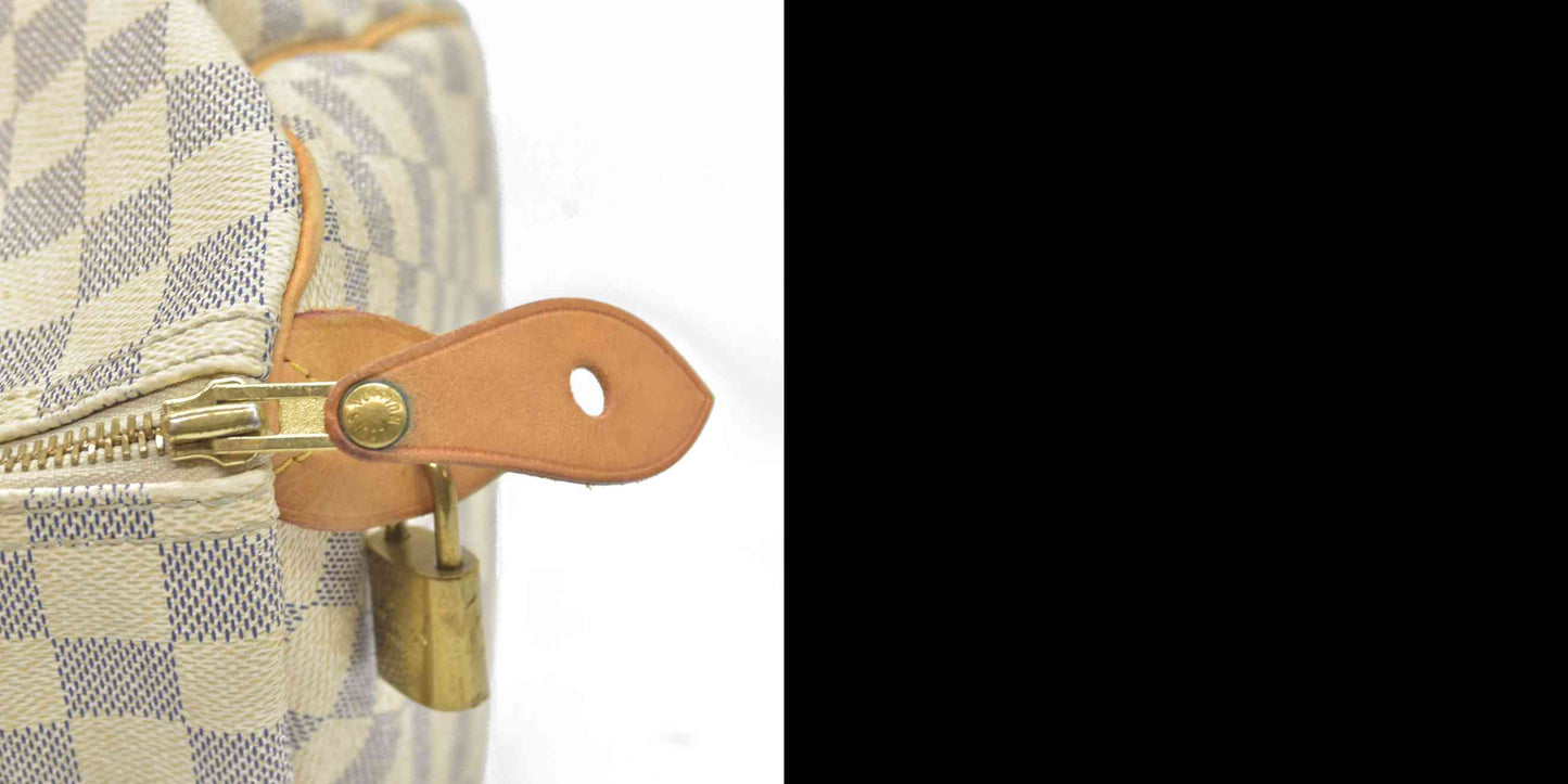 Louis Vuitton  Damier Azur Speedy 25 $1550 CONSIGNMENT 2013 SD1113