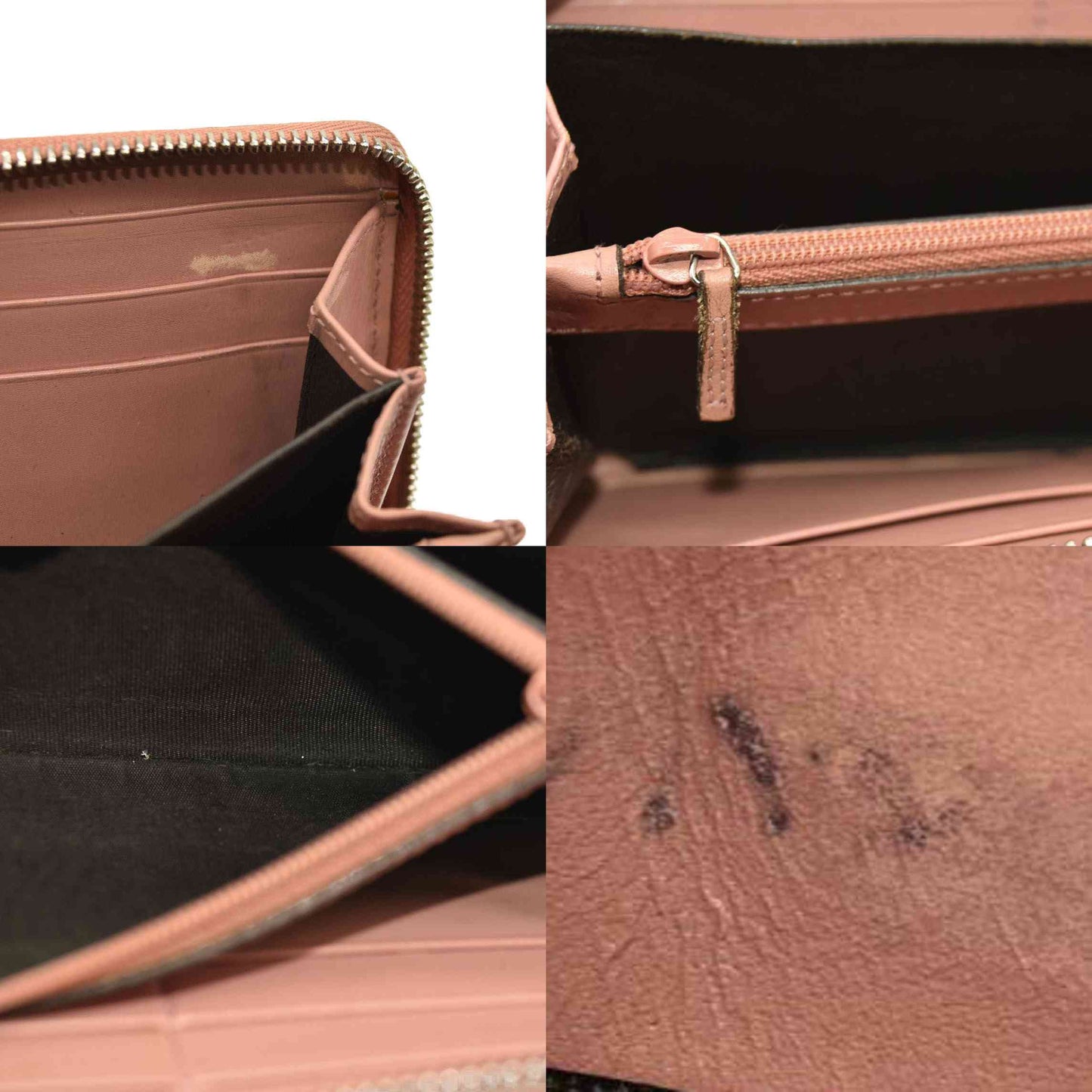 GUCCI Interlocking G GG Logo Canvas Zip Around Long Wallet Beige