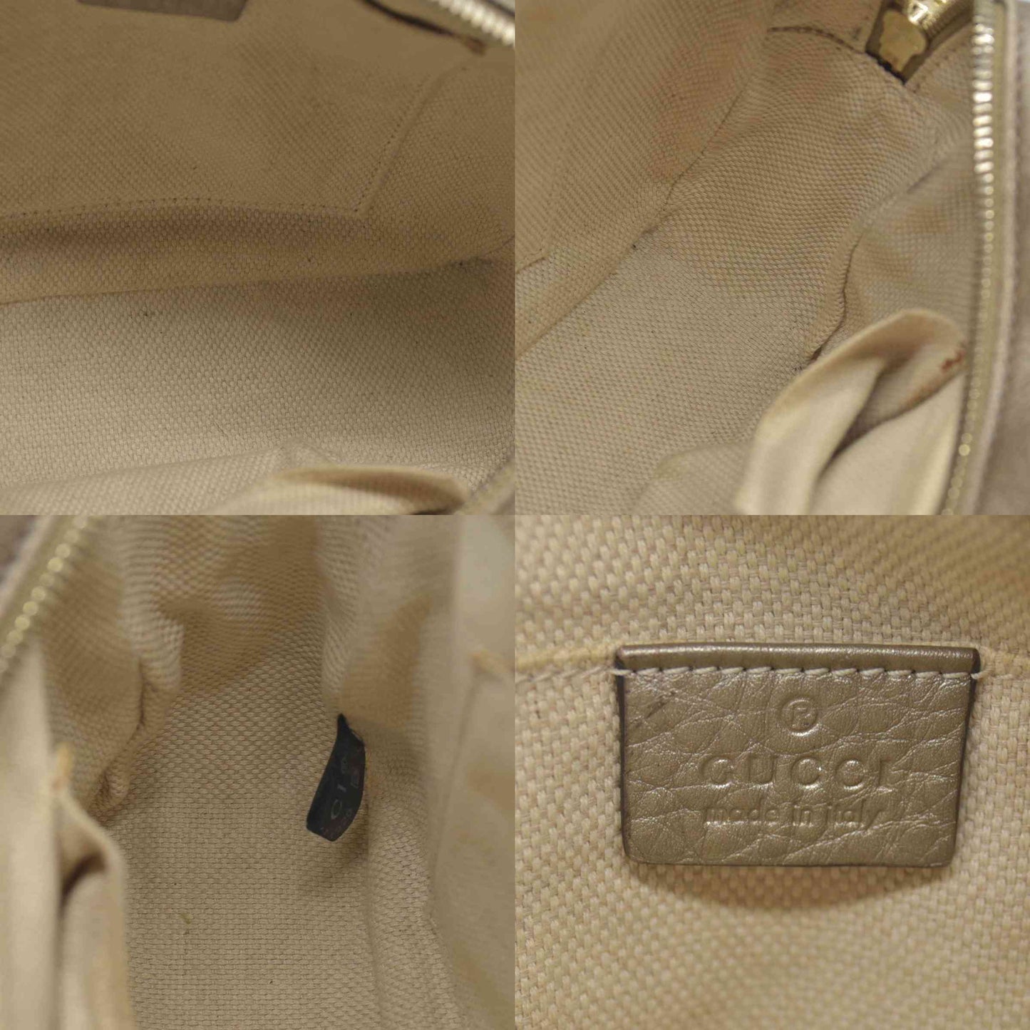 Gucci Gold Leather Small Soho Disco Crossbody Bag