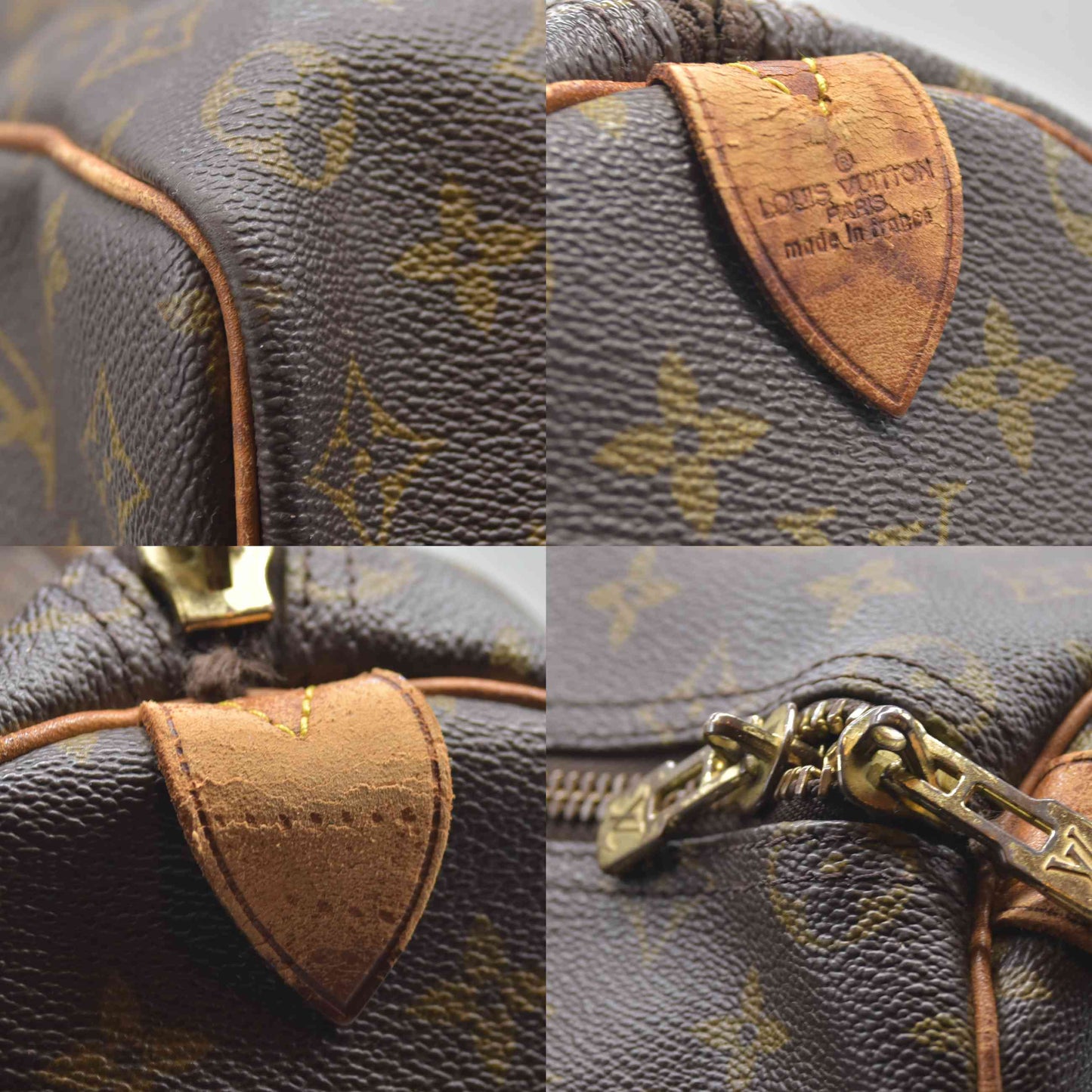 $1440 1988 Louis Vuitton LV Boston Bag Keepall 50 Brown Monogram VI883