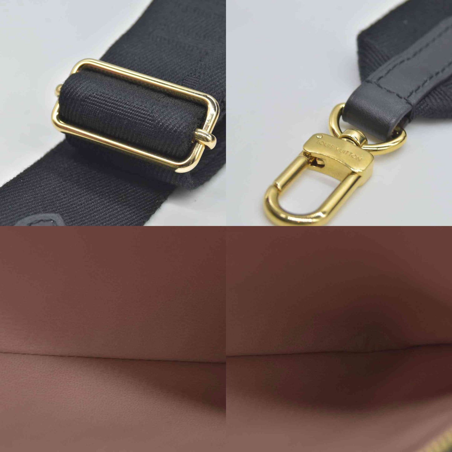 $4950 Louis Vuitton Lambskin Embossed Monogram Coussin PM Black