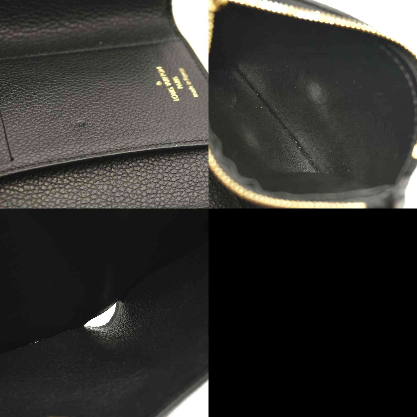 LOUIS VUITTON  Empreinte Monogram Giant Victorine Wallet Black Beige RFID