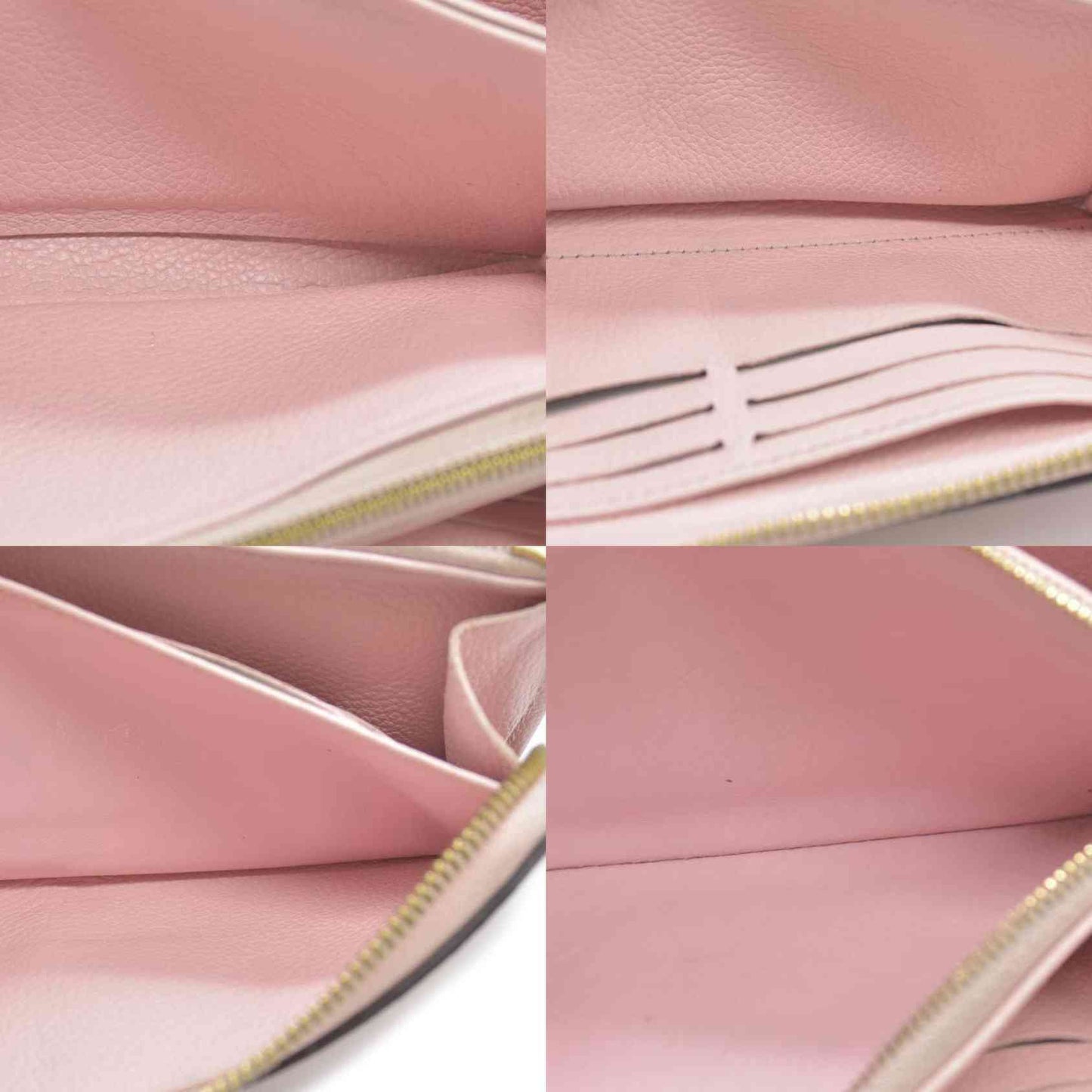 LOUIS VUITTON Empreinte Monogram Giant By The Pool Zippy Wallet Bouton De Rose RFID